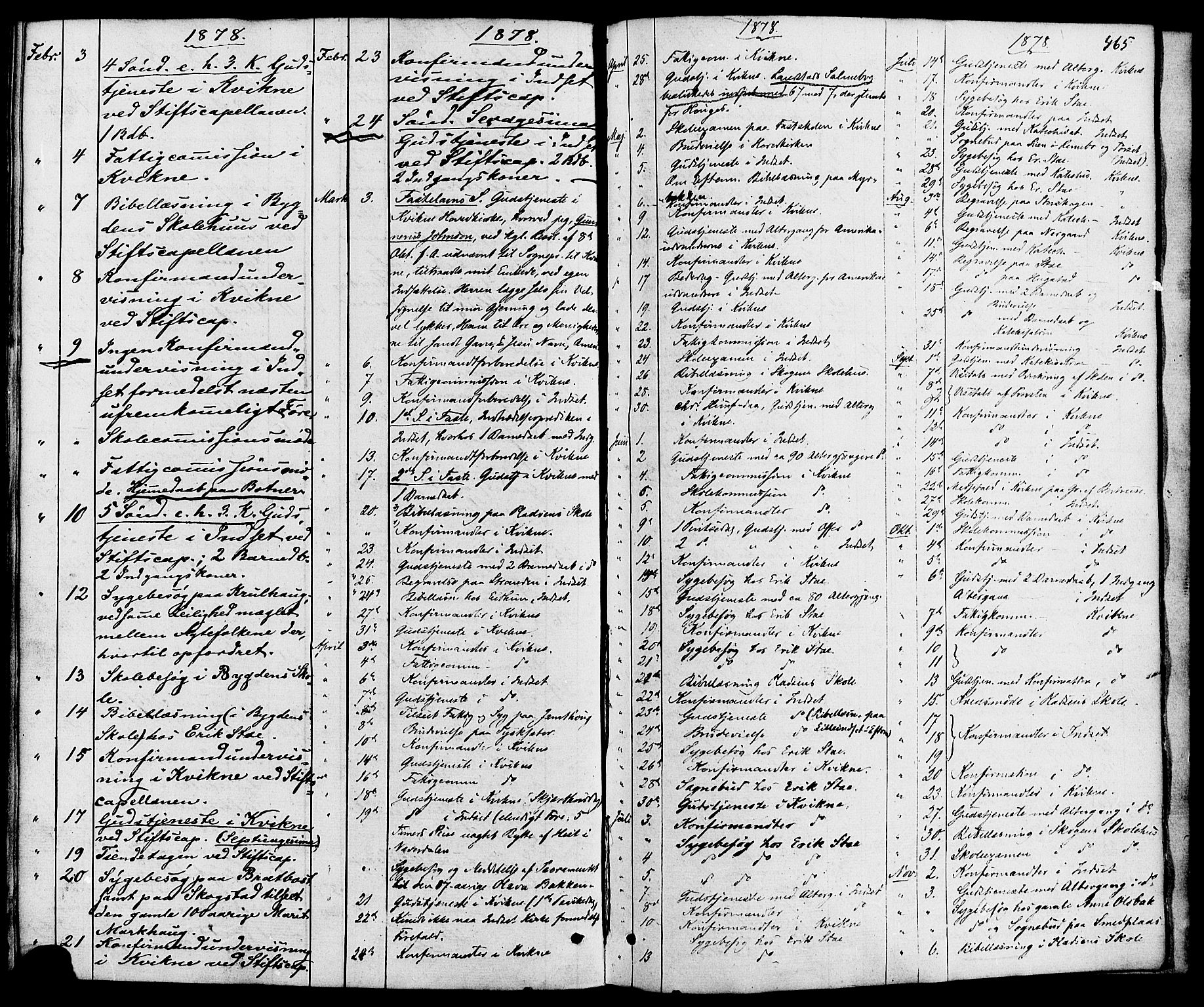 Kvikne prestekontor, AV/SAH-PREST-064/H/Ha/Haa/L0006: Parish register (official) no. 6, 1863-1886, p. 465