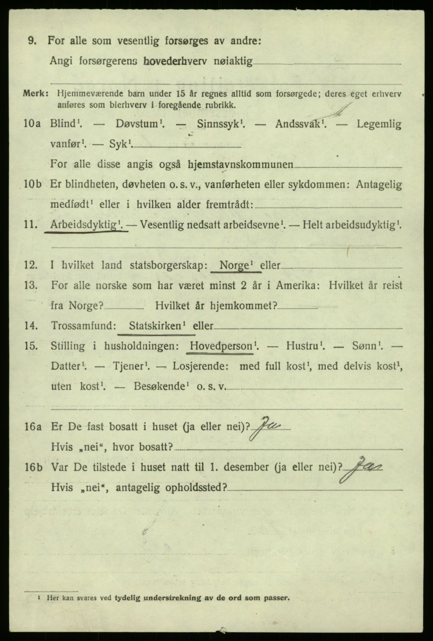 SAB, 1920 census for Vik, 1920, p. 8080