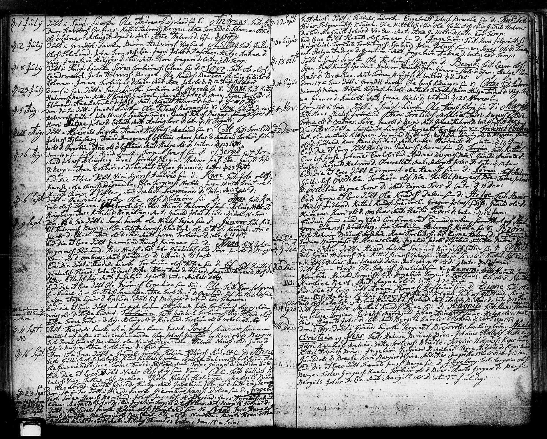 Hjartdal kirkebøker, SAKO/A-270/F/Fa/L0003: Parish register (official) no. I 3, 1727-1775, p. 77