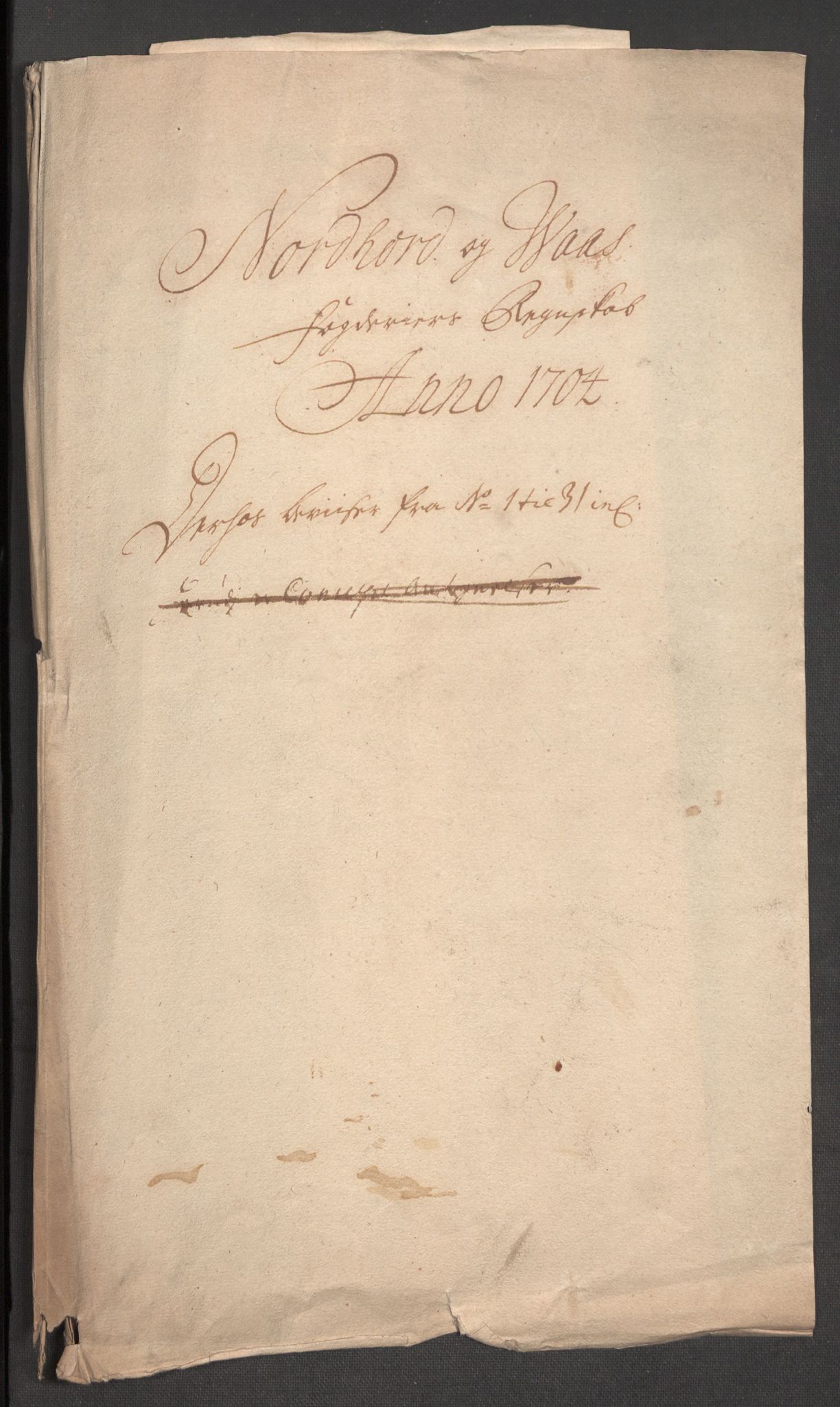 Rentekammeret inntil 1814, Reviderte regnskaper, Fogderegnskap, AV/RA-EA-4092/R51/L3187: Fogderegnskap Nordhordland og Voss, 1704-1705, p. 11