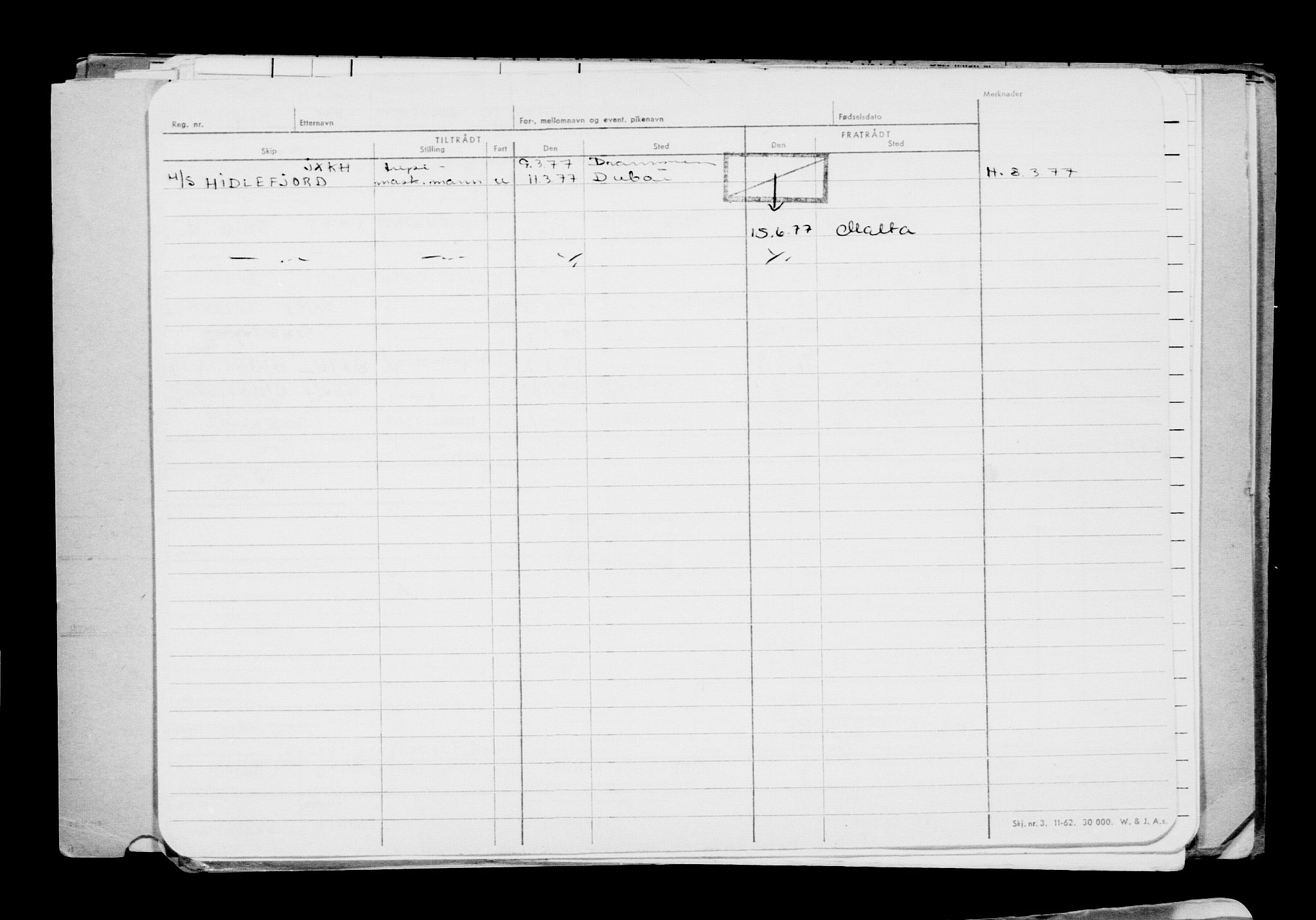 Direktoratet for sjømenn, AV/RA-S-3545/G/Gb/L0201: Hovedkort, 1921-1922, p. 45