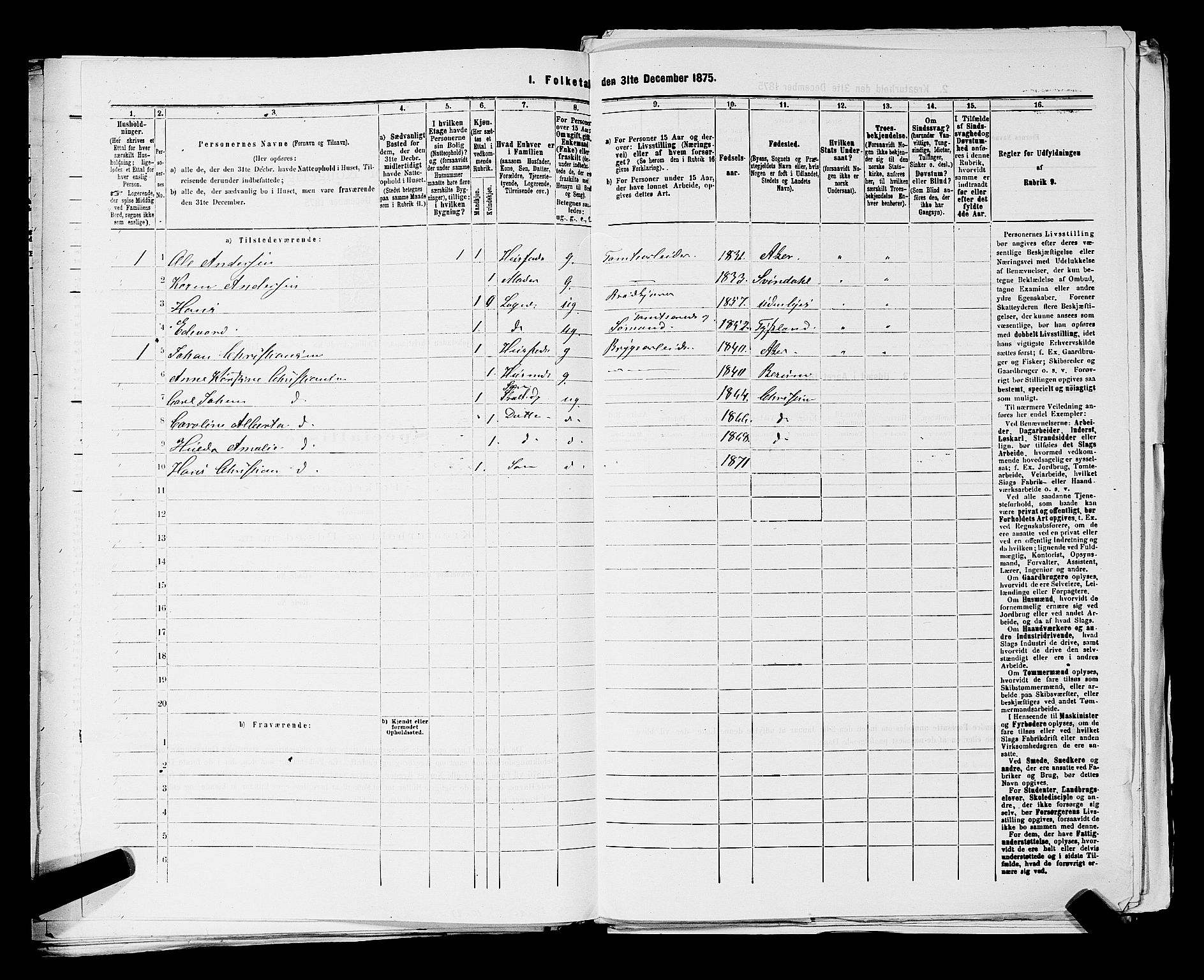 RA, 1875 census for 0301 Kristiania, 1875, p. 7841