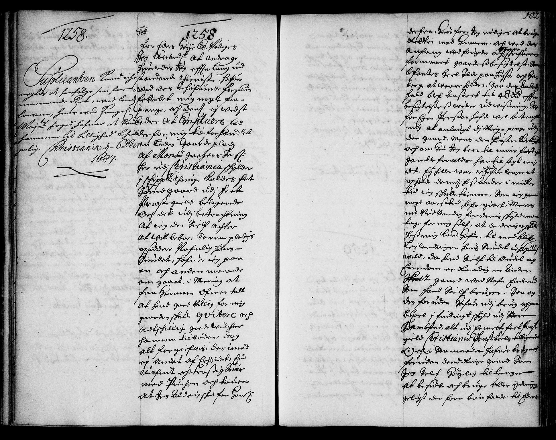 Stattholderembetet 1572-1771, AV/RA-EA-2870/Ae/L0005: Supplikasjons- og resolusjonsprotokoll, 1687-1688, p. 101b-102a