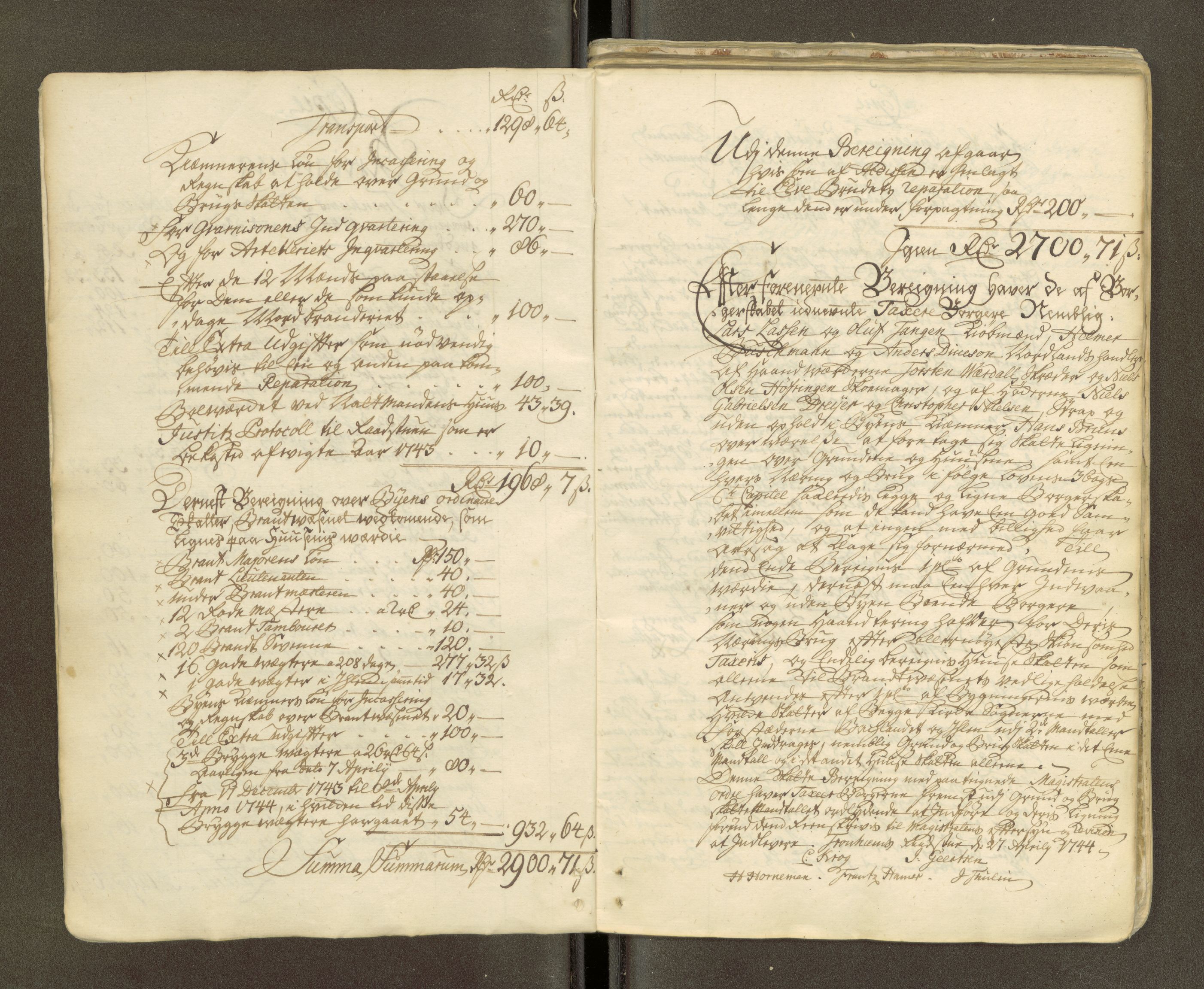 Trondheim magistrat, AV/SAT-A-4372/D/Da/L0007: Skattemanntall, 1740-1745, p. 354
