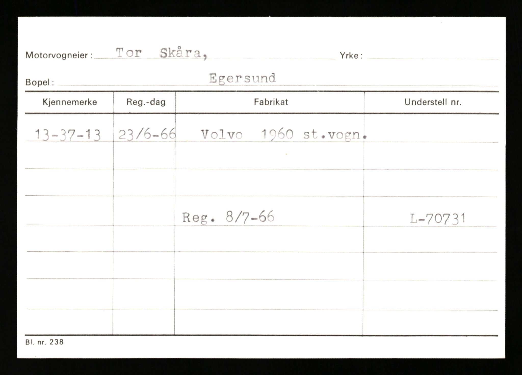 Stavanger trafikkstasjon, AV/SAST-A-101942/0/G/L0010: Registreringsnummer: 130000 - 239953, 1930-1971, p. 105