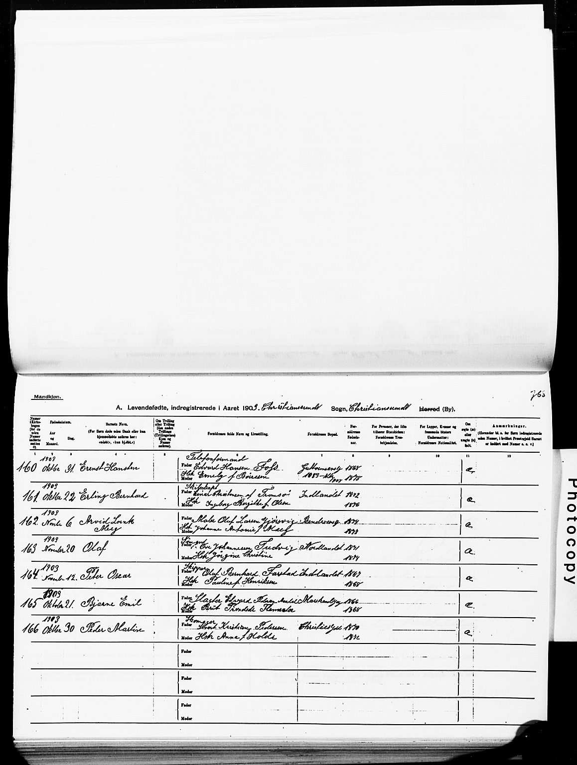 Ministerialprotokoller, klokkerbøker og fødselsregistre - Møre og Romsdal, AV/SAT-A-1454/572/L0858: Parish register (official) no. 572D02, 1903-1912