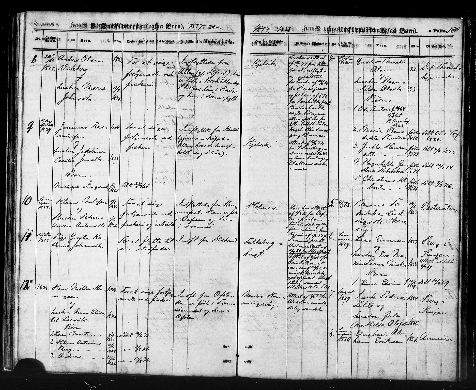 Måsøy sokneprestkontor, AV/SATØ-S-1348/H/Ha/L0006kirke: Parish register (official) no. 6, 1861-1886, p. 188