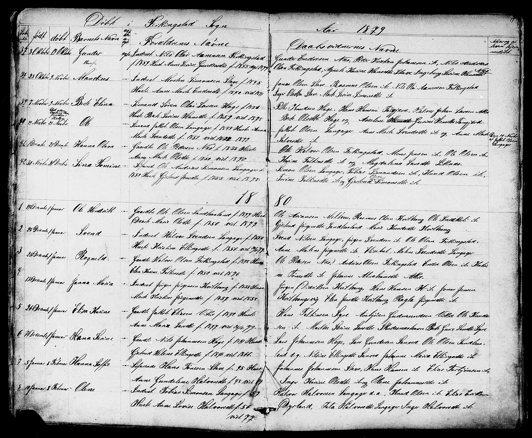 Skudenes sokneprestkontor, AV/SAST-A -101849/H/Ha/Hab/L0006: Parish register (copy) no. B 6, 1874-1908, p. 17