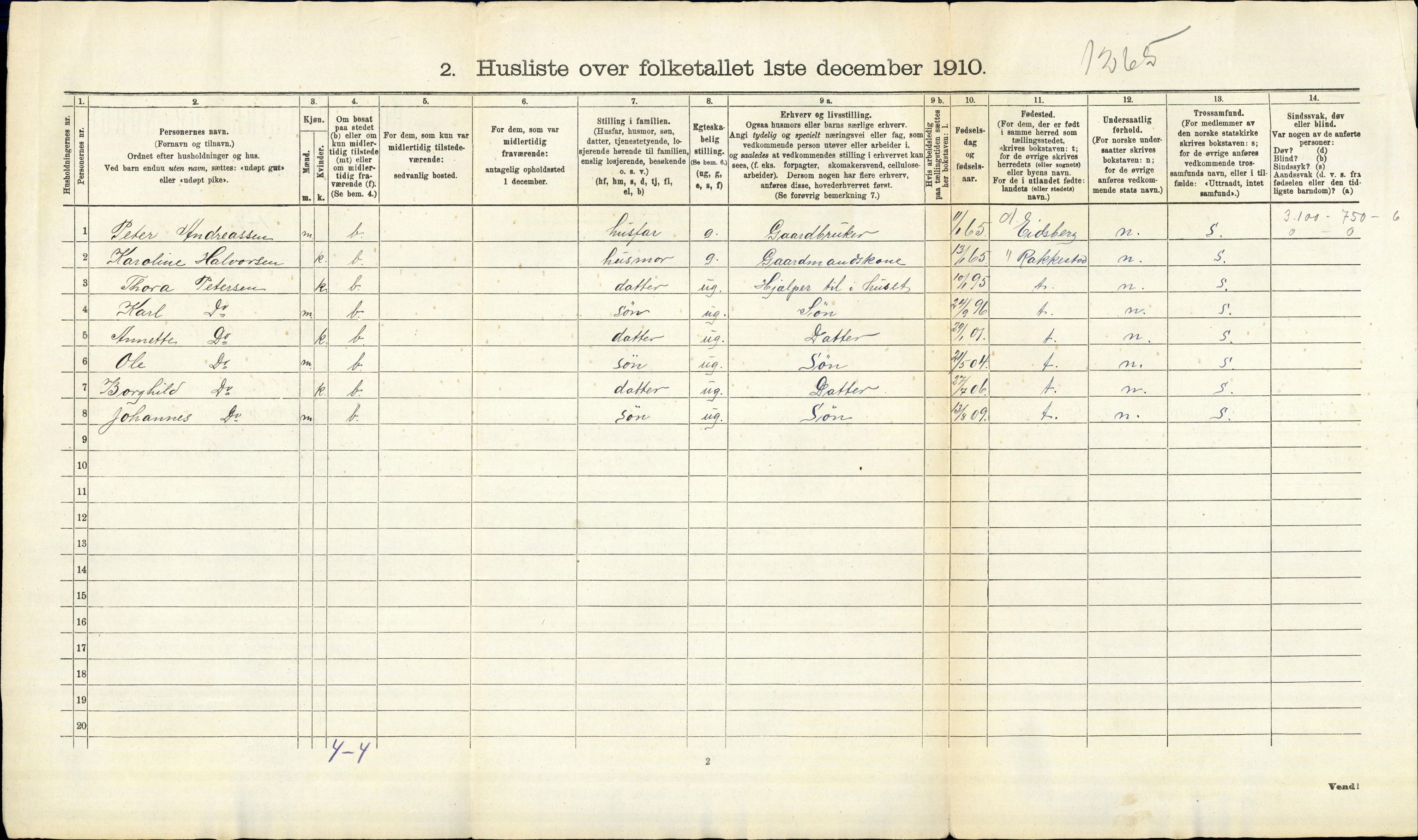 RA, 1910 census for Trøgstad, 1910, p. 38