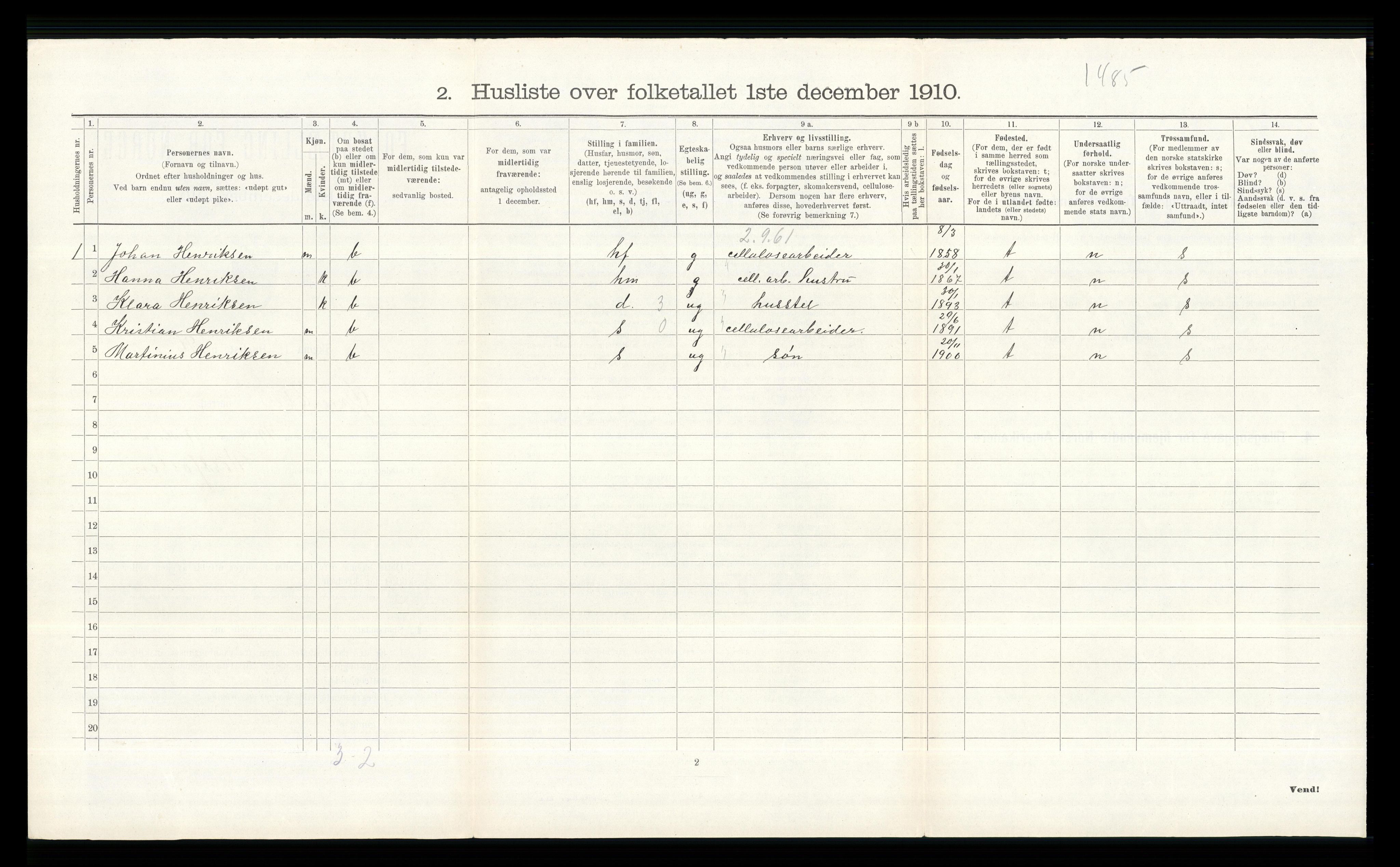 RA, 1910 census for Øvre Eiker, 1910, p. 558