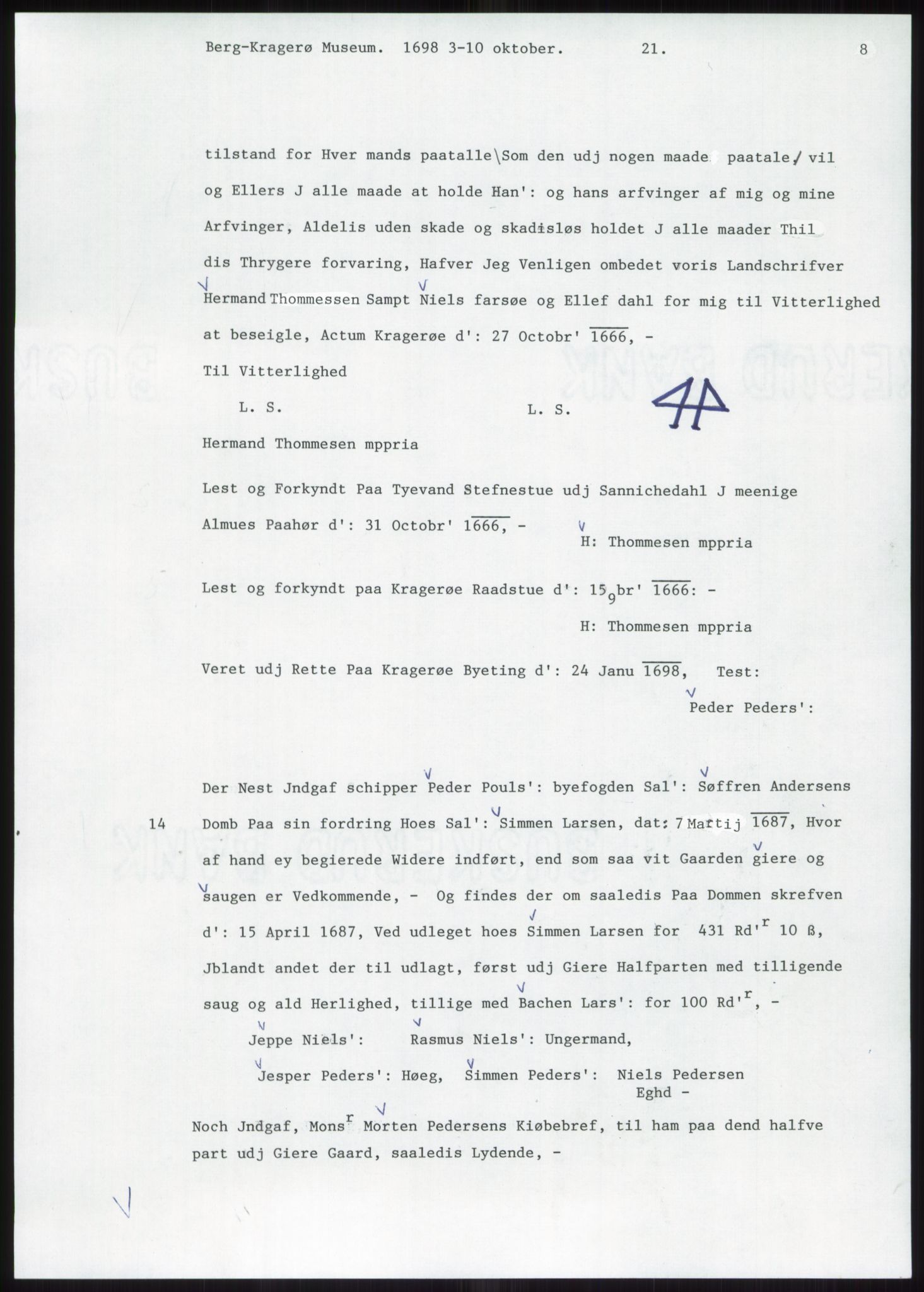 Samlinger til kildeutgivelse, Diplomavskriftsamlingen, AV/RA-EA-4053/H/Ha, p. 1432