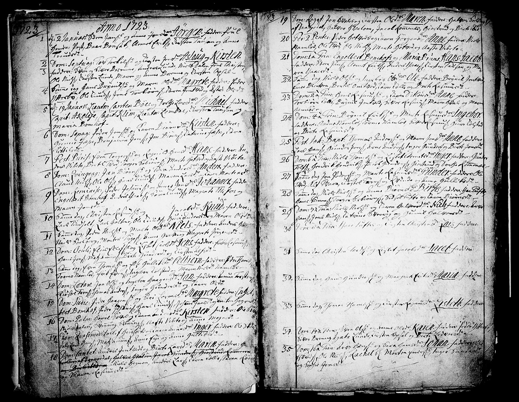 Holla kirkebøker, SAKO/A-272/F/Fa/L0001: Parish register (official) no. 1, 1717-1779, p. 9