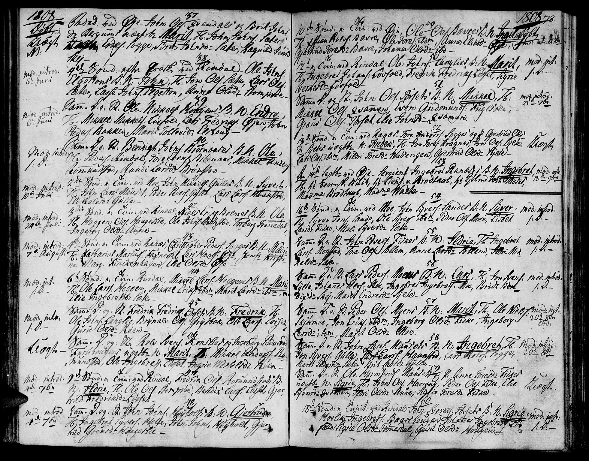 Ministerialprotokoller, klokkerbøker og fødselsregistre - Møre og Romsdal, AV/SAT-A-1454/595/L1040: Parish register (official) no. 595A02, 1797-1819, p. 78