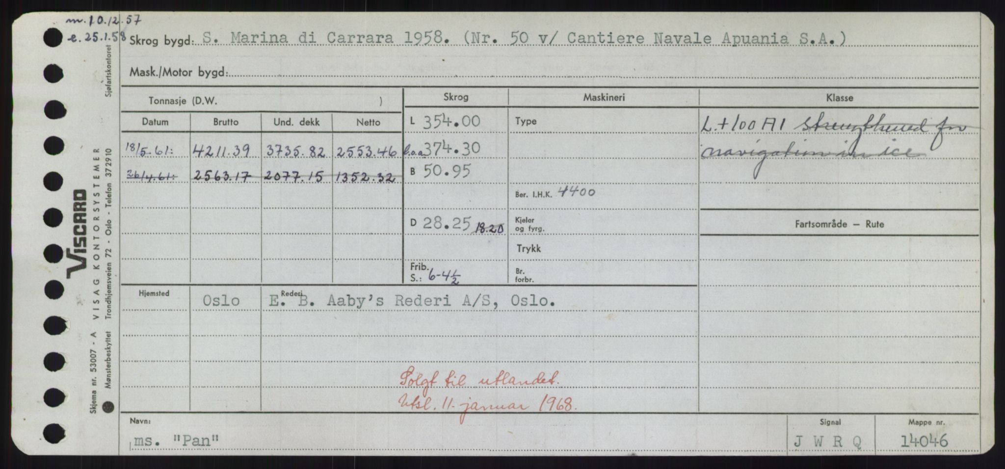 Sjøfartsdirektoratet med forløpere, Skipsmålingen, RA/S-1627/H/Hd/L0029: Fartøy, P, p. 23