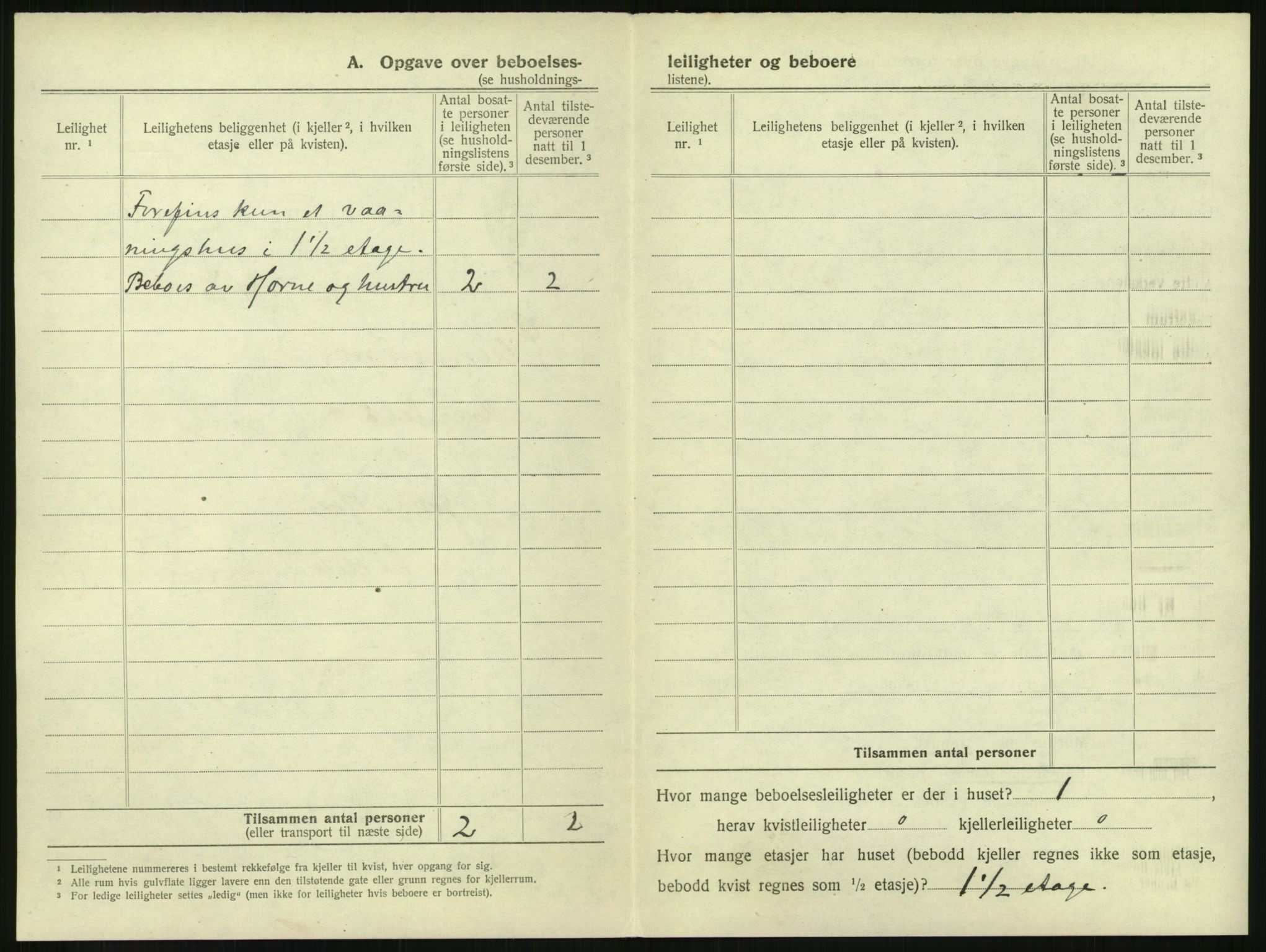 SAH, 1920 census for Lillehammer, 1920, p. 399