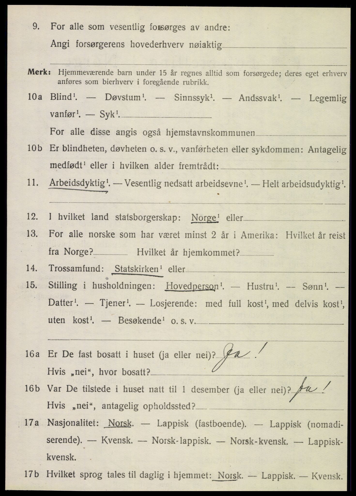 SAT, 1920 census for Vega, 1920, p. 2502