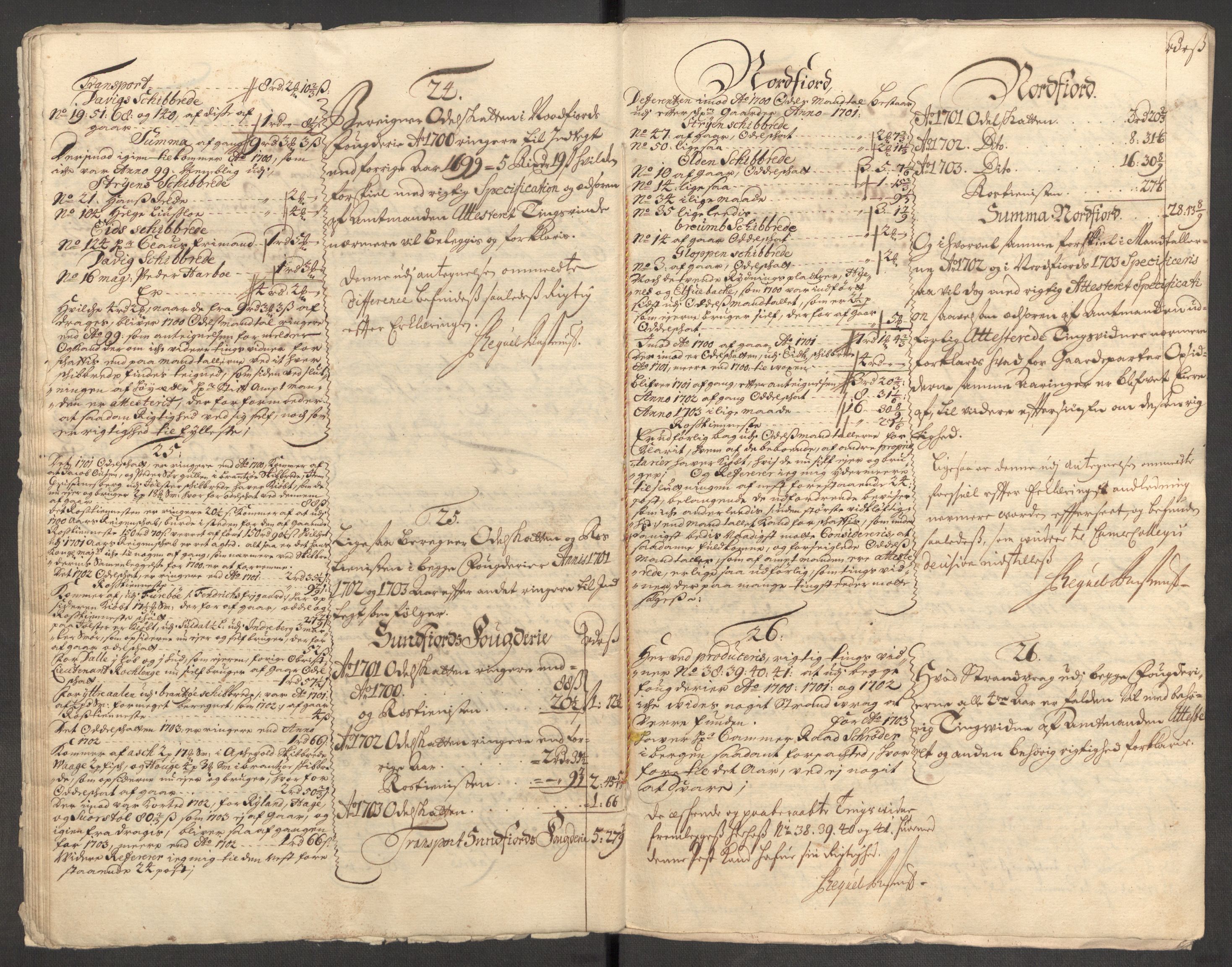 Rentekammeret inntil 1814, Reviderte regnskaper, Fogderegnskap, AV/RA-EA-4092/R53/L3427: Fogderegnskap Sunn- og Nordfjord, 1703, p. 307