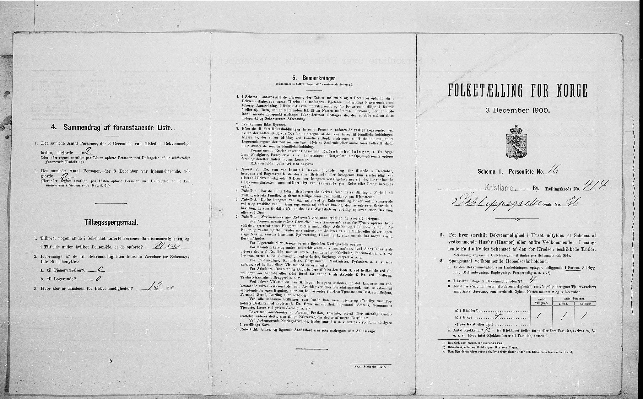 SAO, 1900 census for Kristiania, 1900, p. 80353