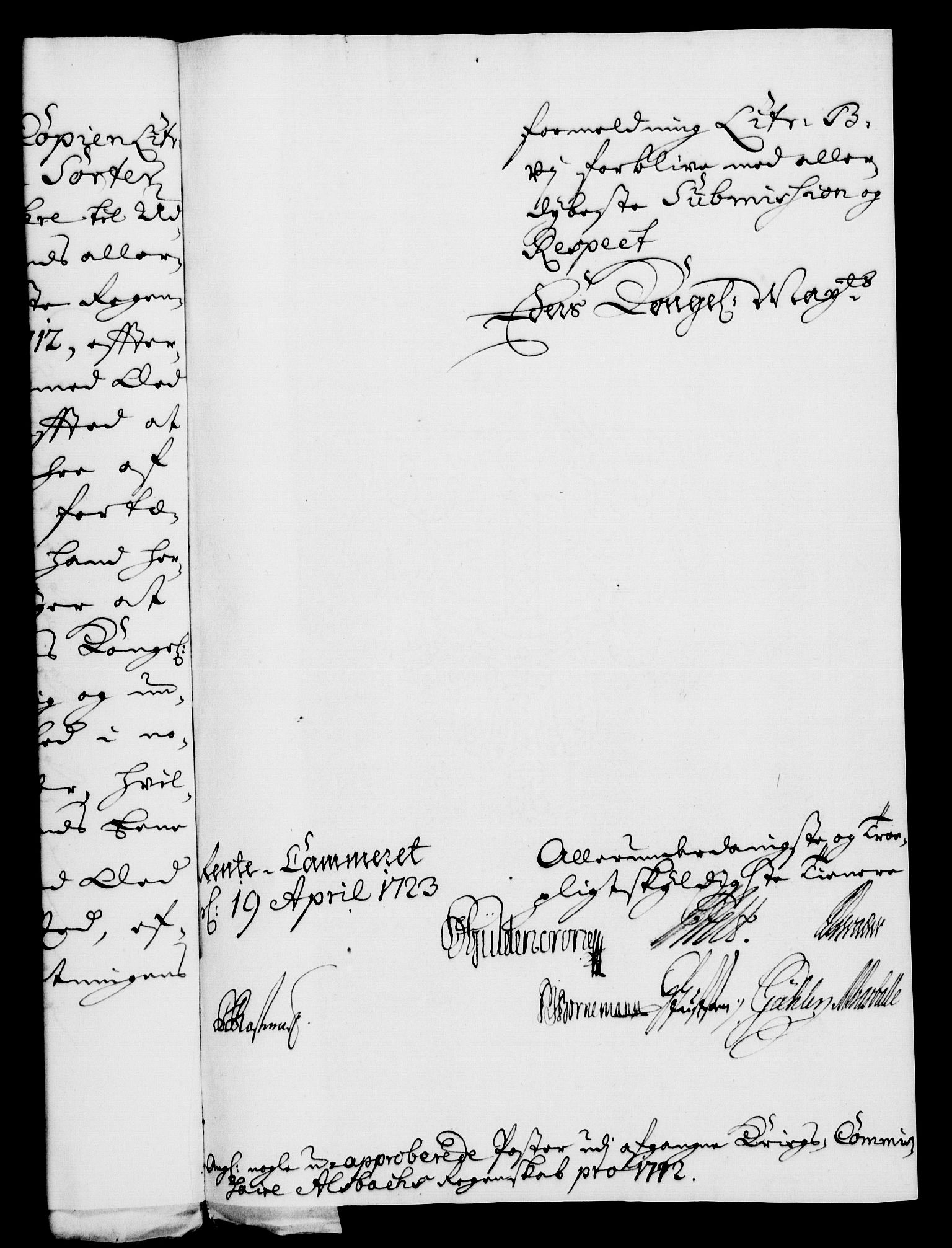 Rentekammeret, Kammerkanselliet, RA/EA-3111/G/Gf/Gfa/L0006: Norsk relasjons- og resolusjonsprotokoll (merket RK 52.6), 1723, p. 518