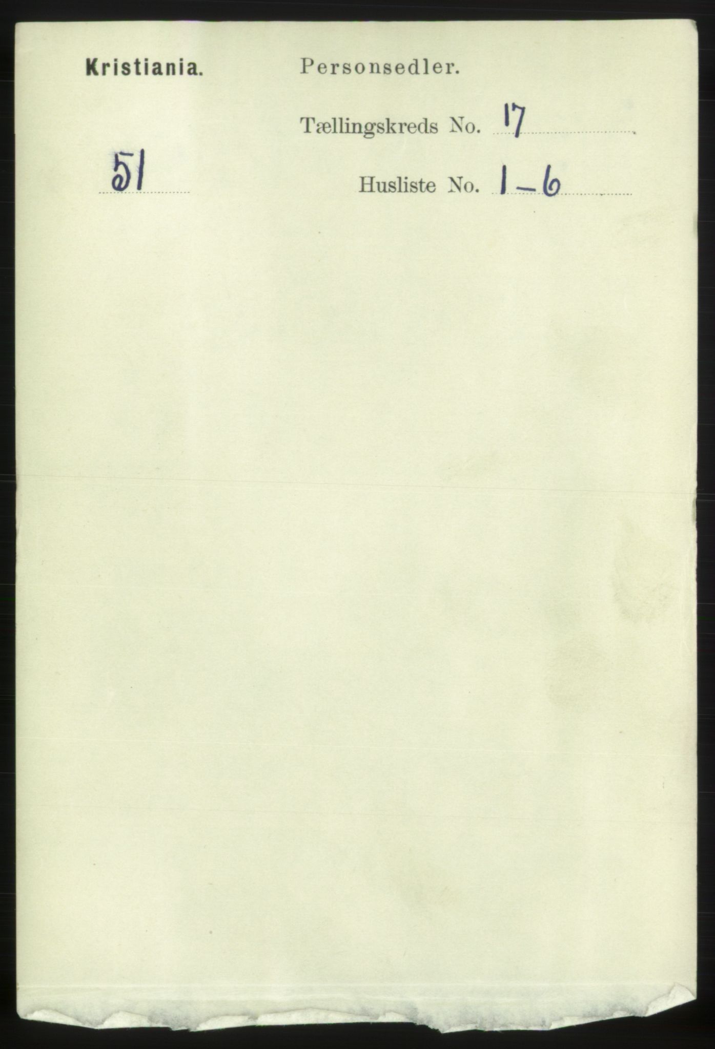 RA, 1891 census for 0301 Kristiania, 1891, p. 8122