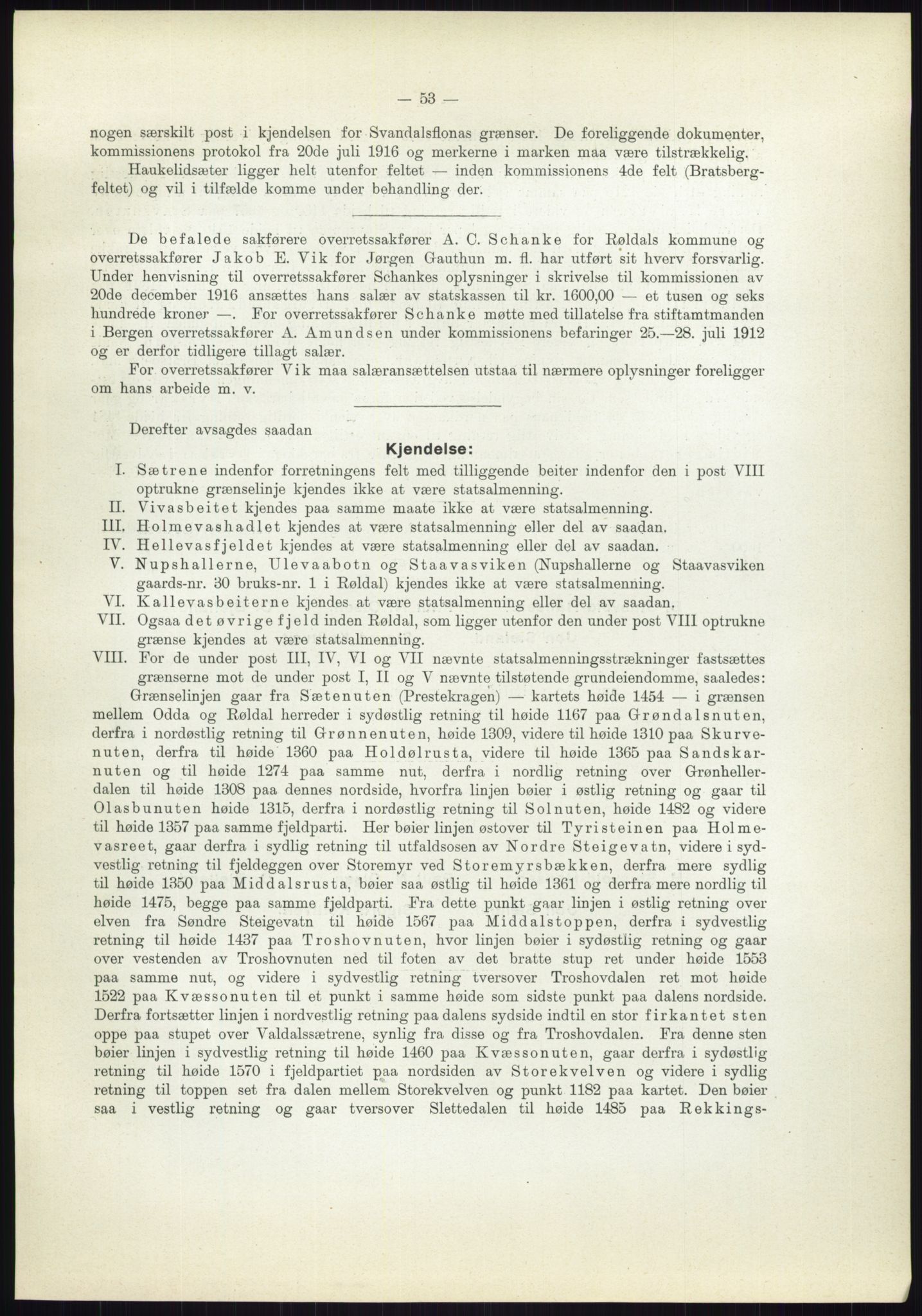 Høyfjellskommisjonen, AV/RA-S-1546/X/Xa/L0001: Nr. 1-33, 1909-1953, p. 594