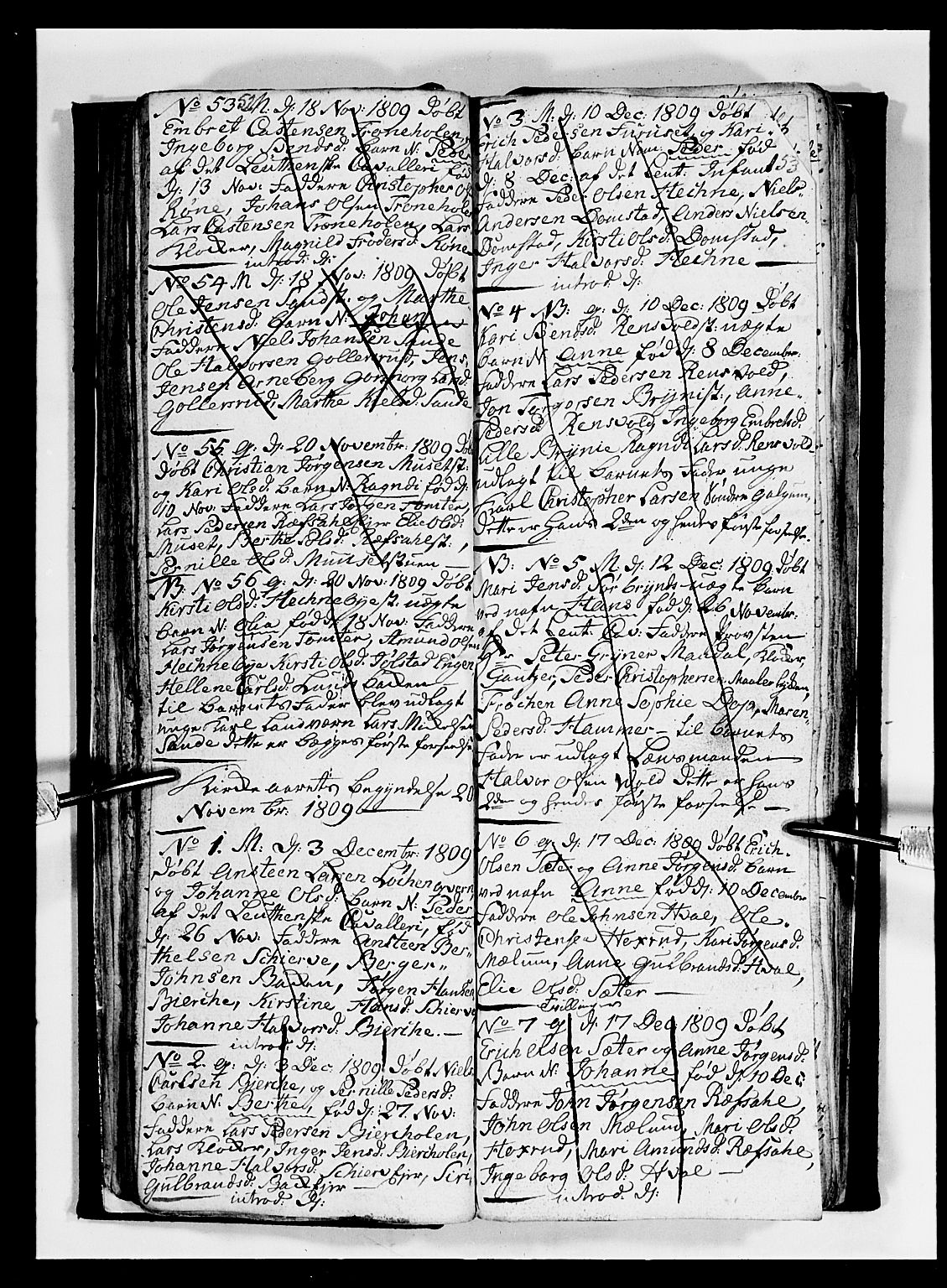 Romedal prestekontor, AV/SAH-PREST-004/L/L0004: Parish register (copy) no. 4, 1807-1814, p. 52-53