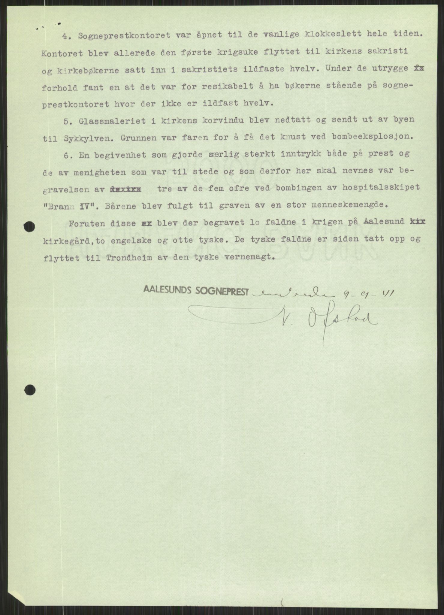 Forsvaret, Forsvarets krigshistoriske avdeling, AV/RA-RAFA-2017/Y/Ya/L0015: II-C-11-31 - Fylkesmenn.  Rapporter om krigsbegivenhetene 1940., 1940, p. 933