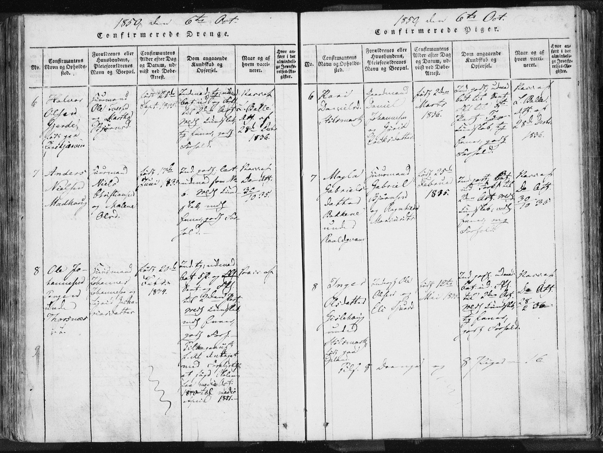 Vikedal sokneprestkontor, AV/SAST-A-101840/01/IV: Parish register (official) no. A 3, 1817-1850, p. 284