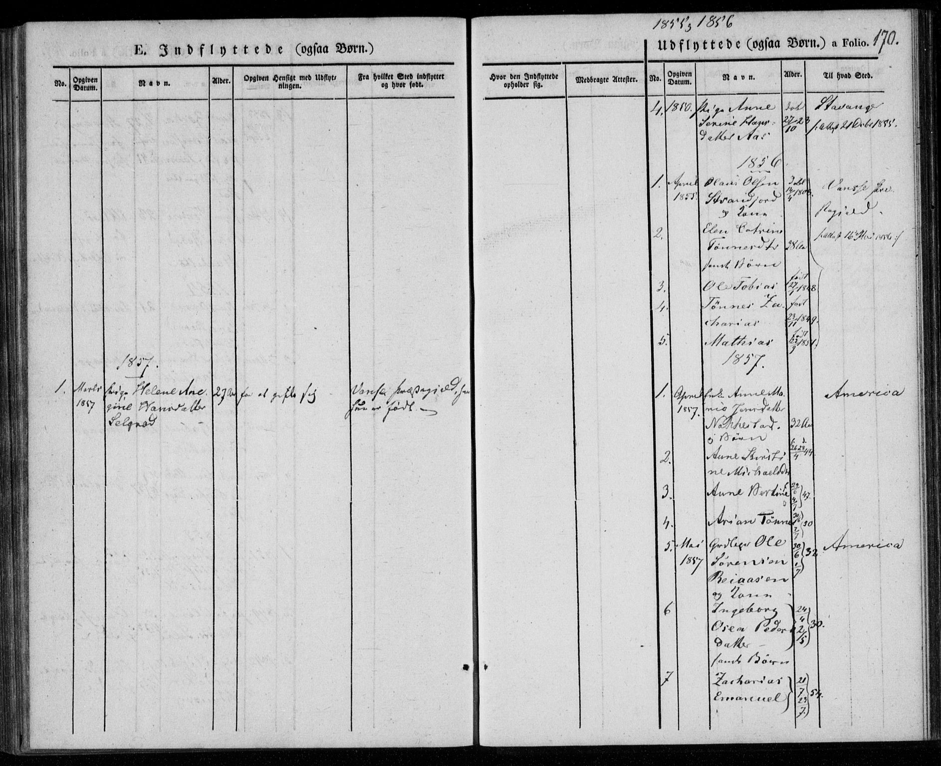 Lyngdal sokneprestkontor, SAK/1111-0029/F/Fa/Faa/L0001: Parish register (official) no. A 1, 1837-1857, p. 170