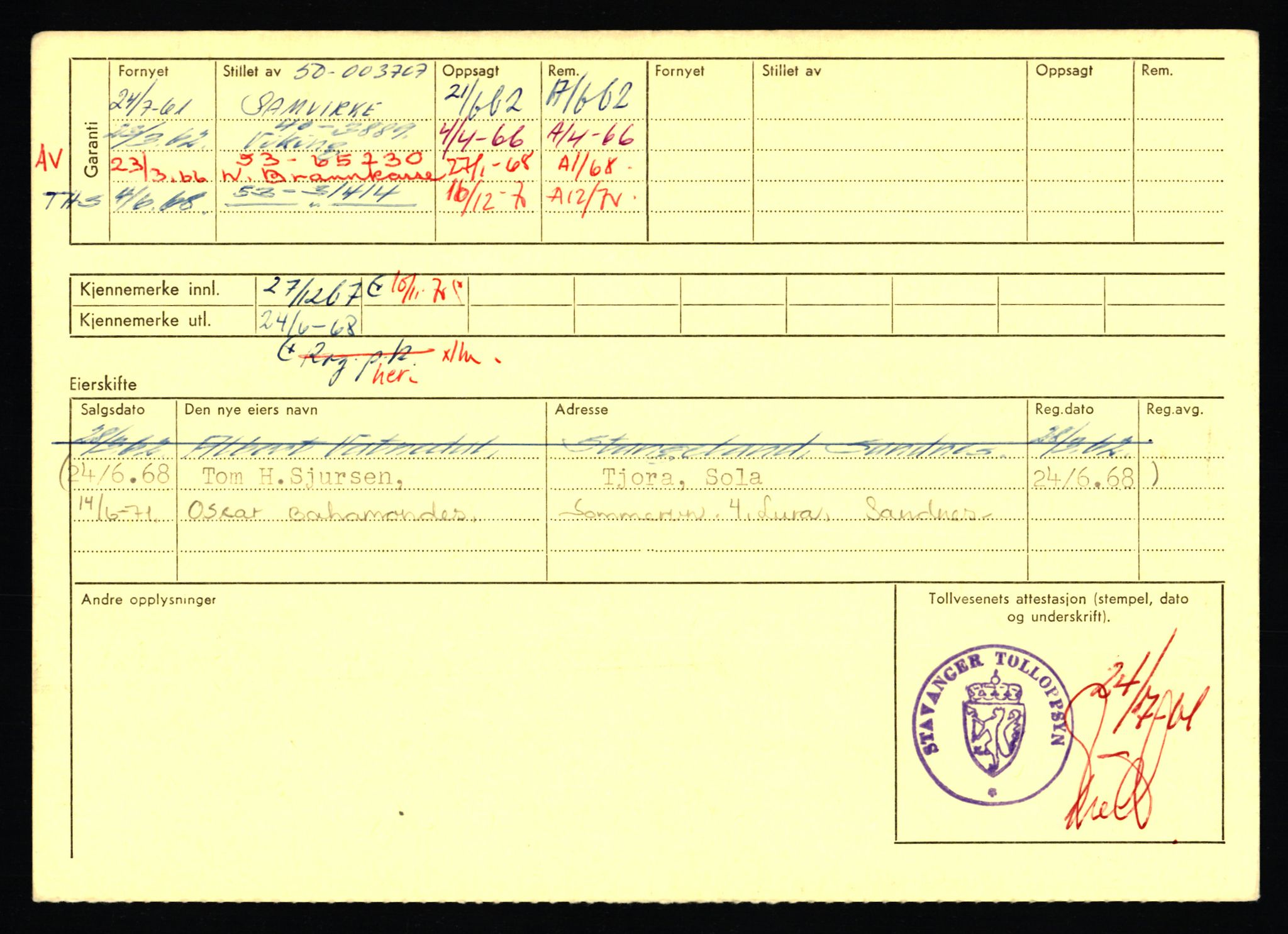 Stavanger trafikkstasjon, AV/SAST-A-101942/0/F/L0054: L-54200 - L-55699, 1930-1971, p. 426