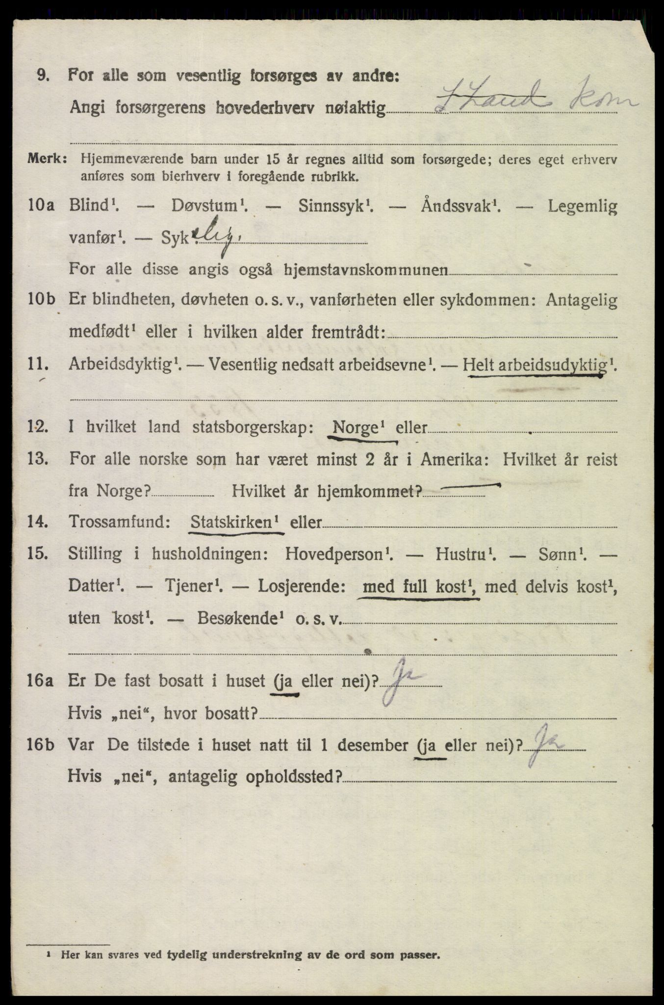 SAH, 1920 census for Søndre Land, 1920, p. 4998