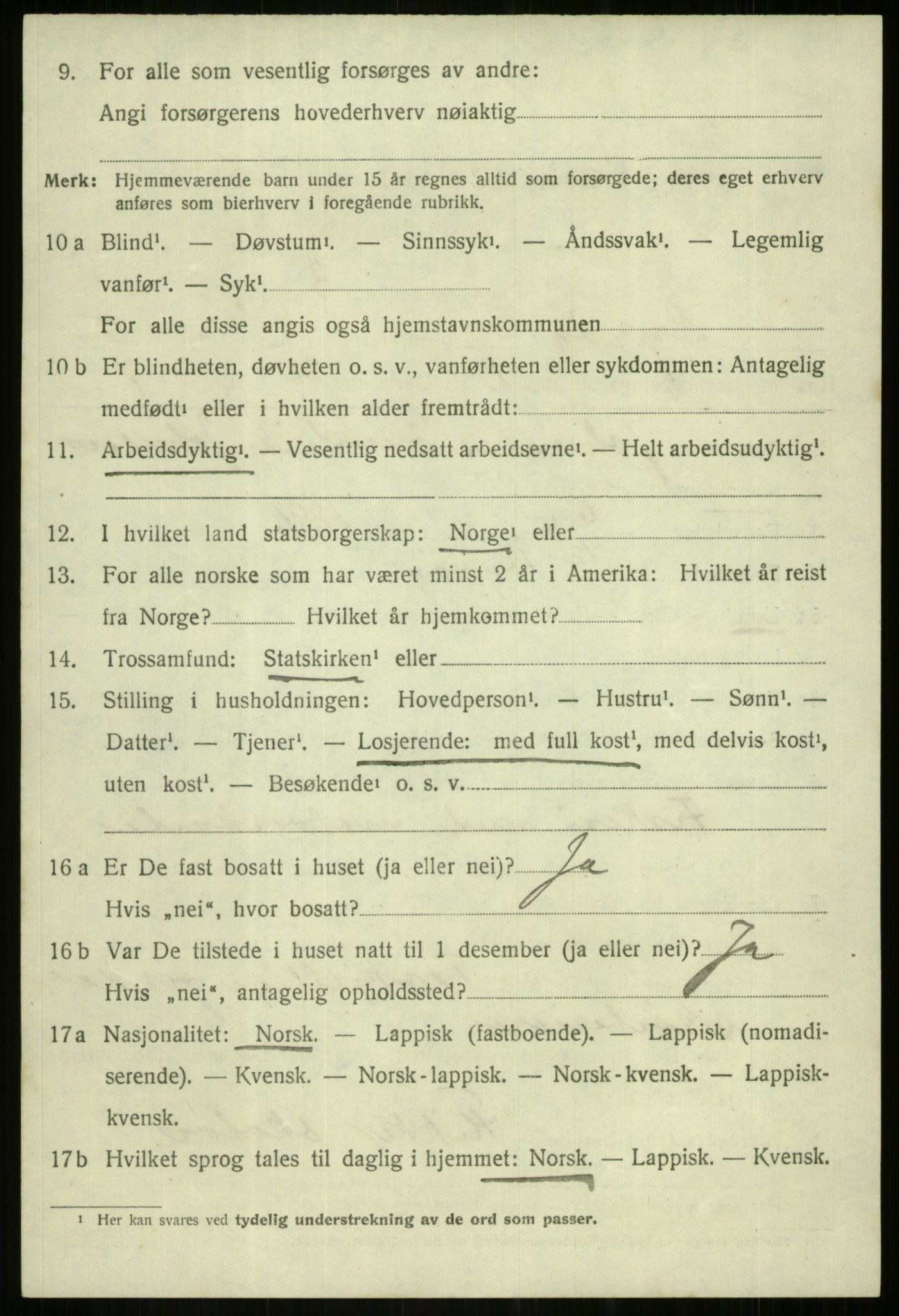 SATØ, 1920 census for Dyrøy, 1920, p. 2702