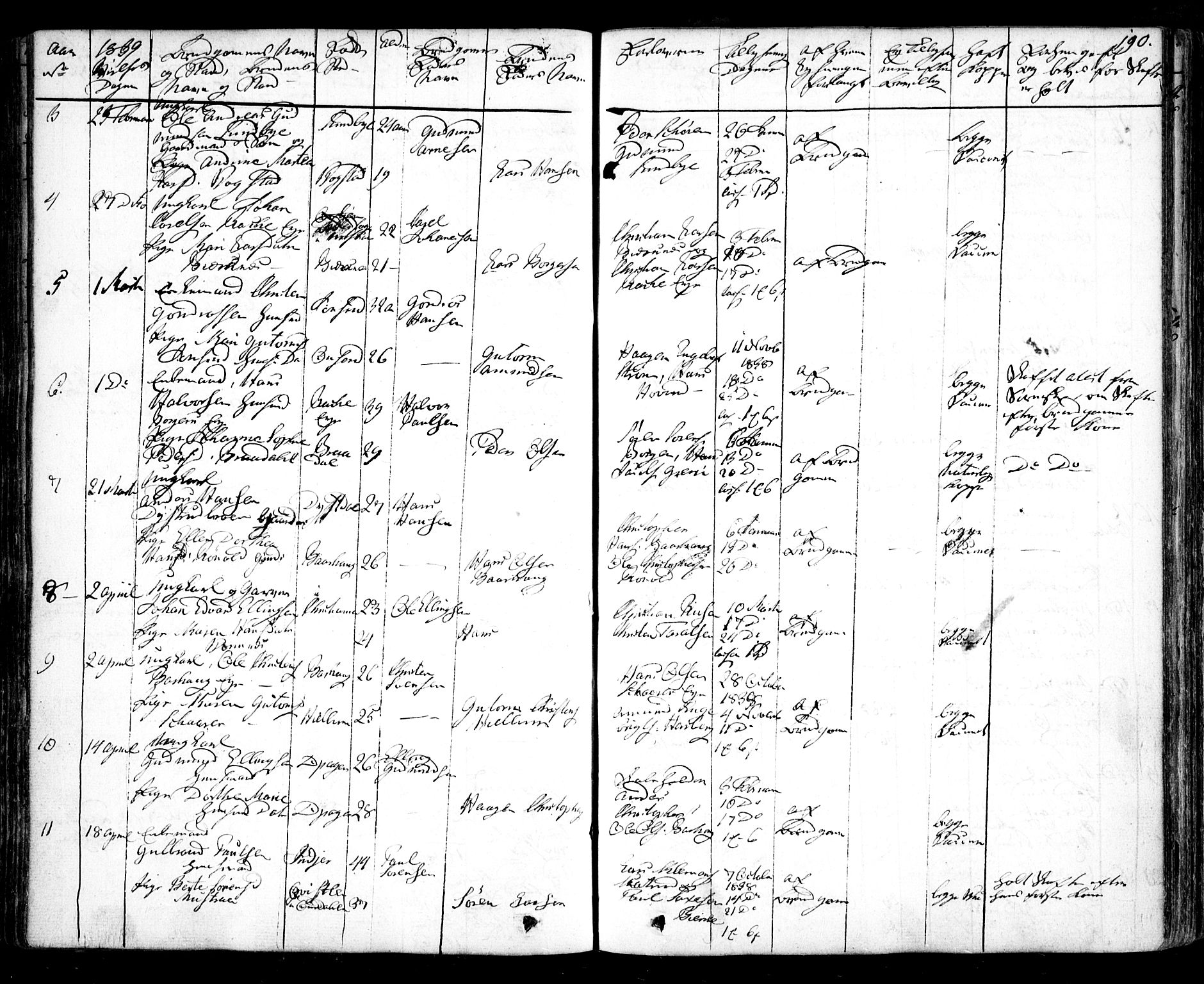 Nes prestekontor Kirkebøker, AV/SAO-A-10410/F/Fa/L0006: Parish register (official) no. I 6, 1833-1845, p. 190