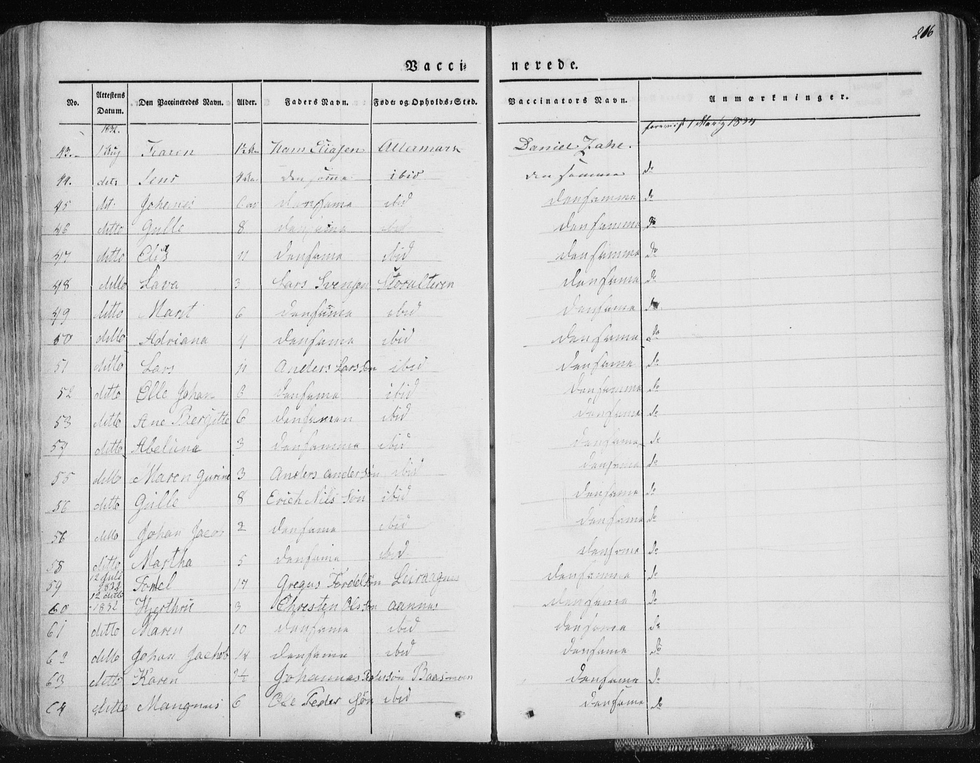 Ministerialprotokoller, klokkerbøker og fødselsregistre - Nordland, AV/SAT-A-1459/827/L0390: Parish register (official) no. 827A02, 1826-1841, p. 216