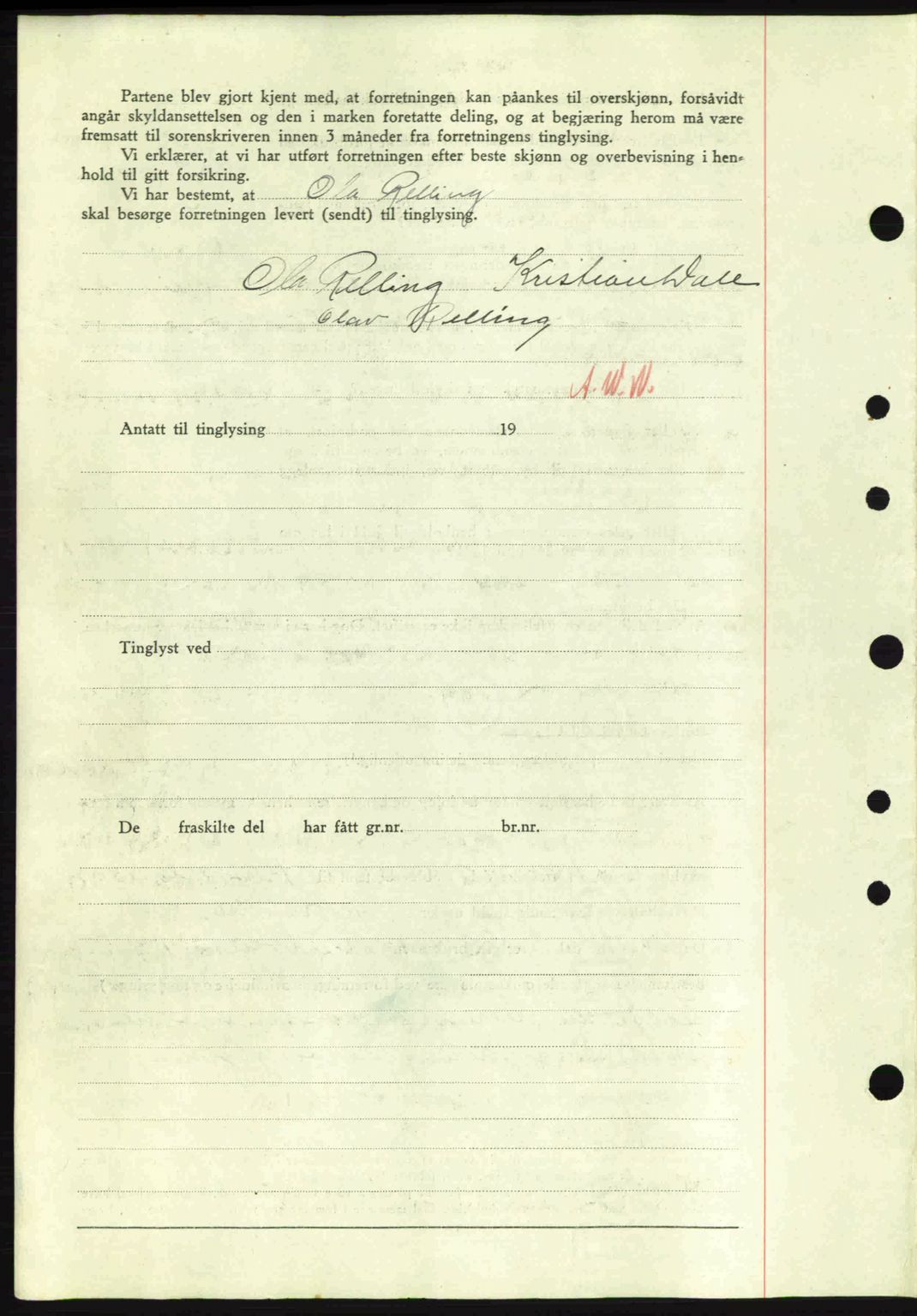 Nordre Sunnmøre sorenskriveri, AV/SAT-A-0006/1/2/2C/2Ca: Mortgage book no. A4, 1937-1938, Diary no: : 534/1938