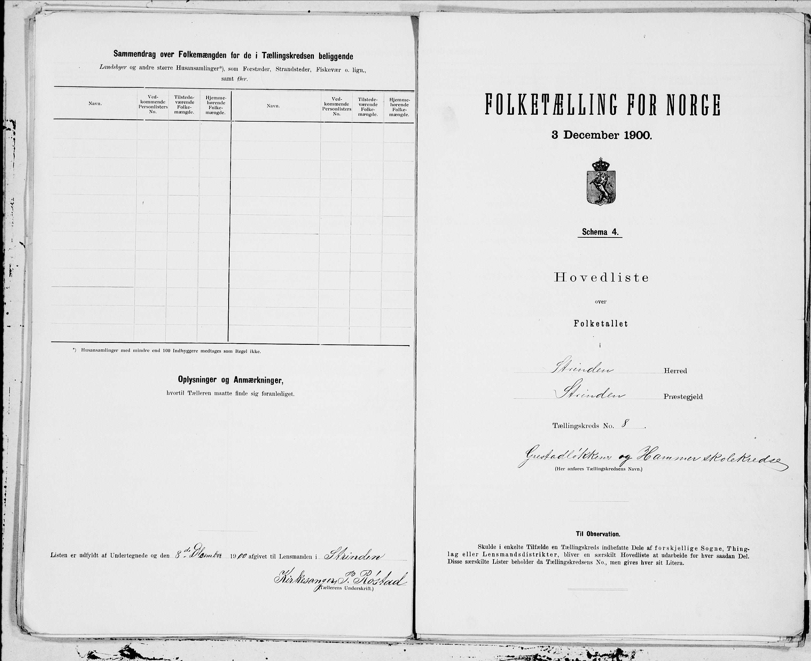 SAT, 1900 census for Strinda, 1900, p. 24