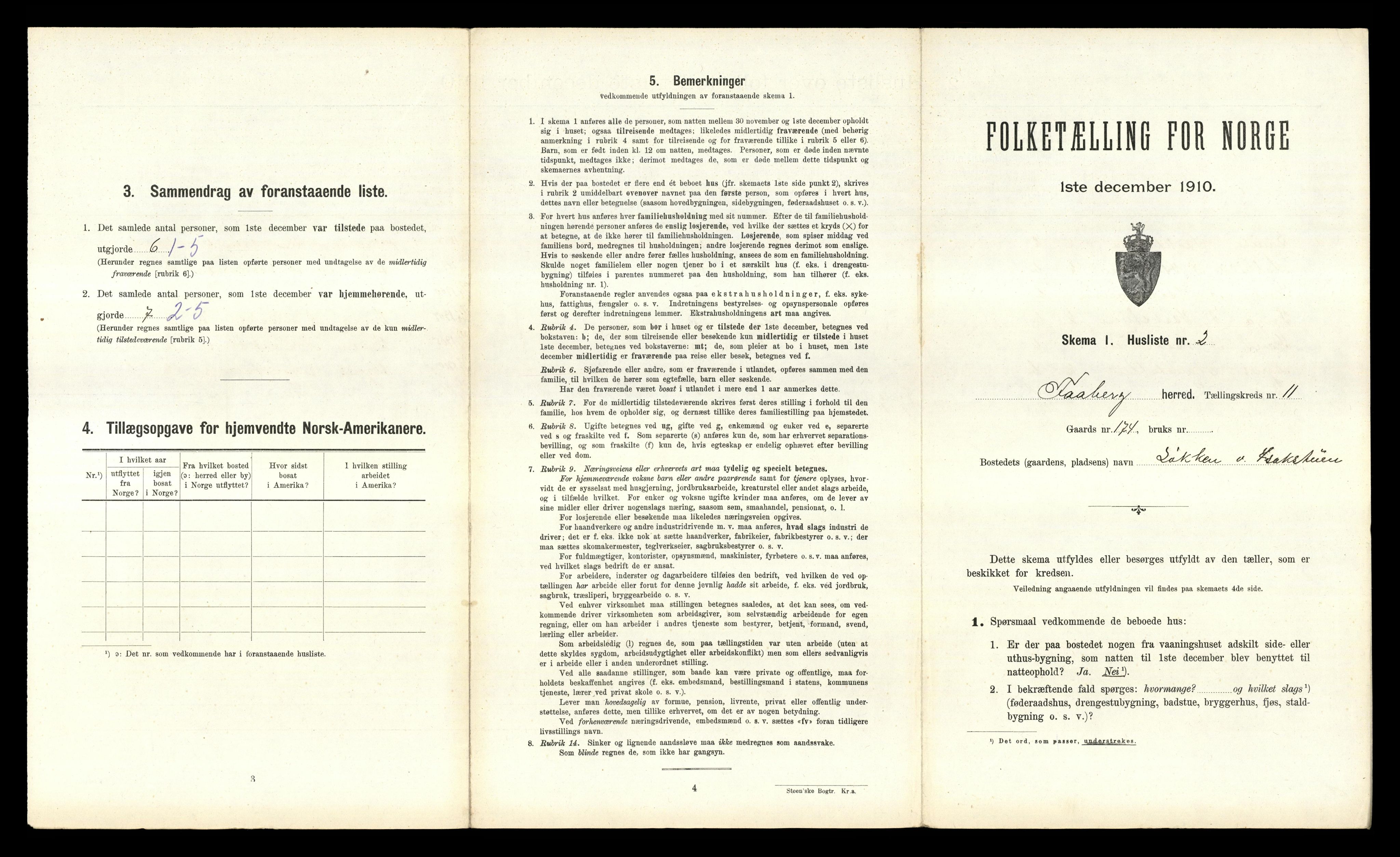 RA, 1910 census for Fåberg, 1910, p. 1080