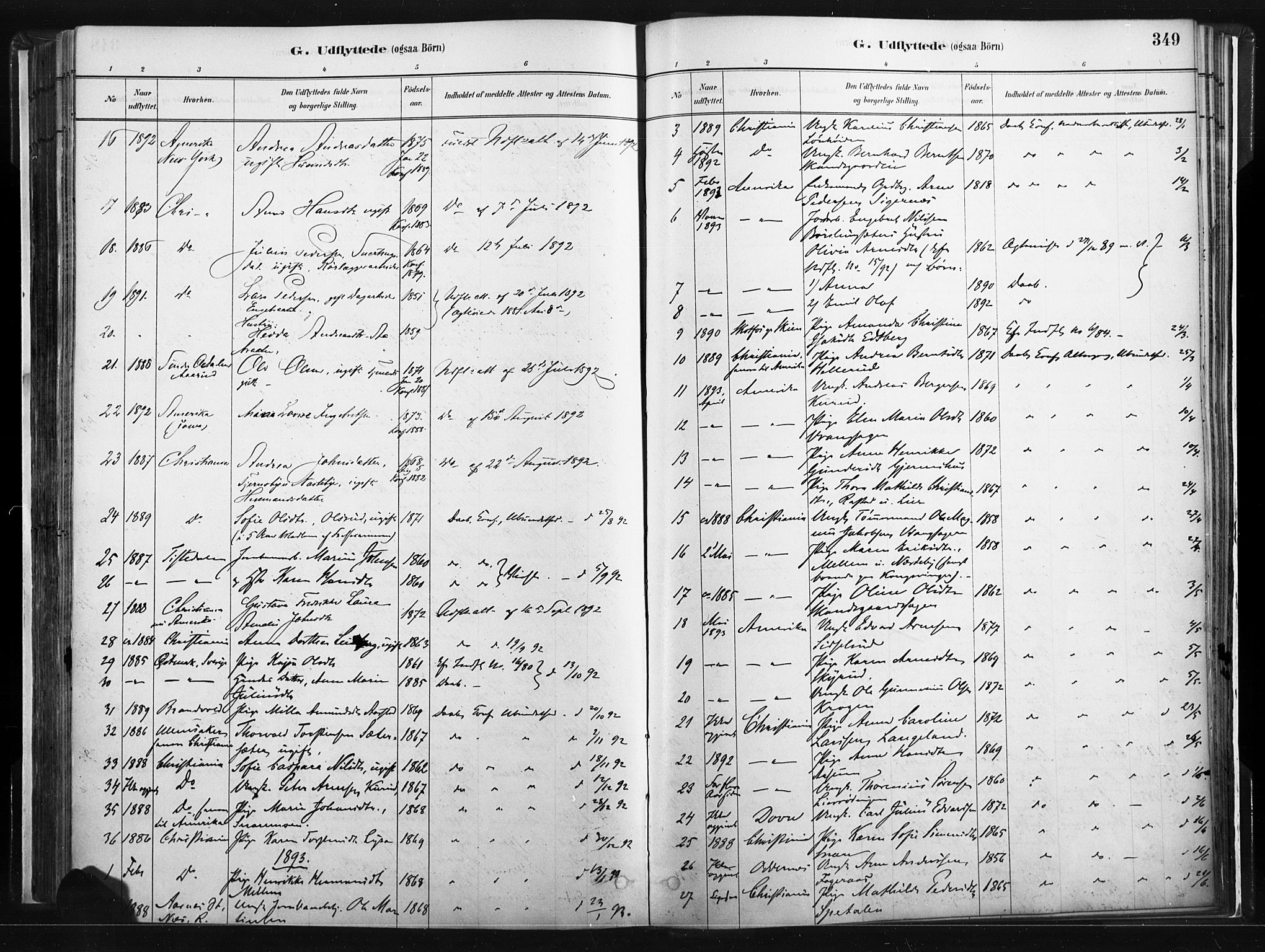 Vinger prestekontor, SAH/PREST-024/H/Ha/Haa/L0014: Parish register (official) no. 14, 1881-1900, p. 349