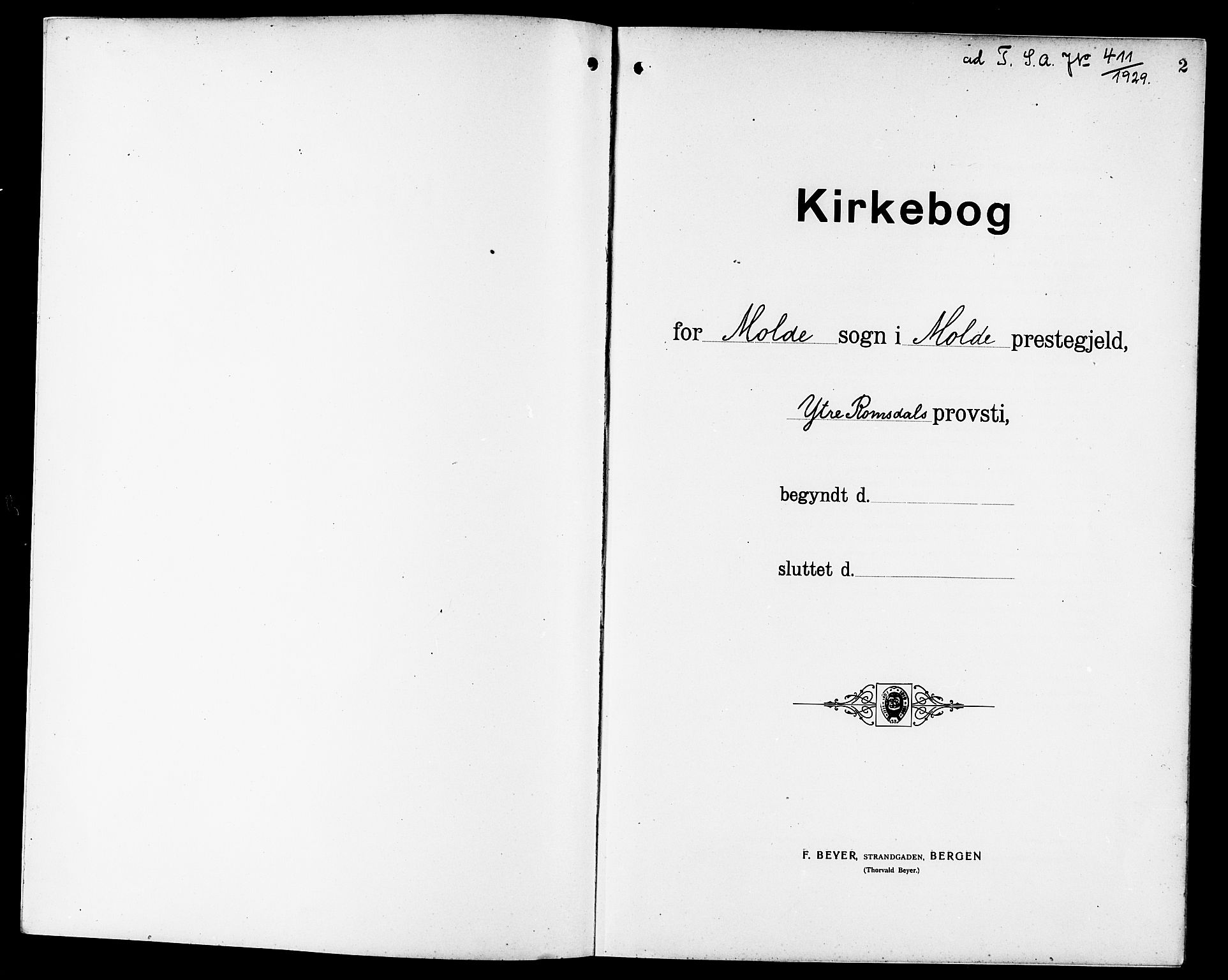 Ministerialprotokoller, klokkerbøker og fødselsregistre - Møre og Romsdal, SAT/A-1454/558/L0703: Parish register (copy) no. 558C04, 1906-1921, p. 2