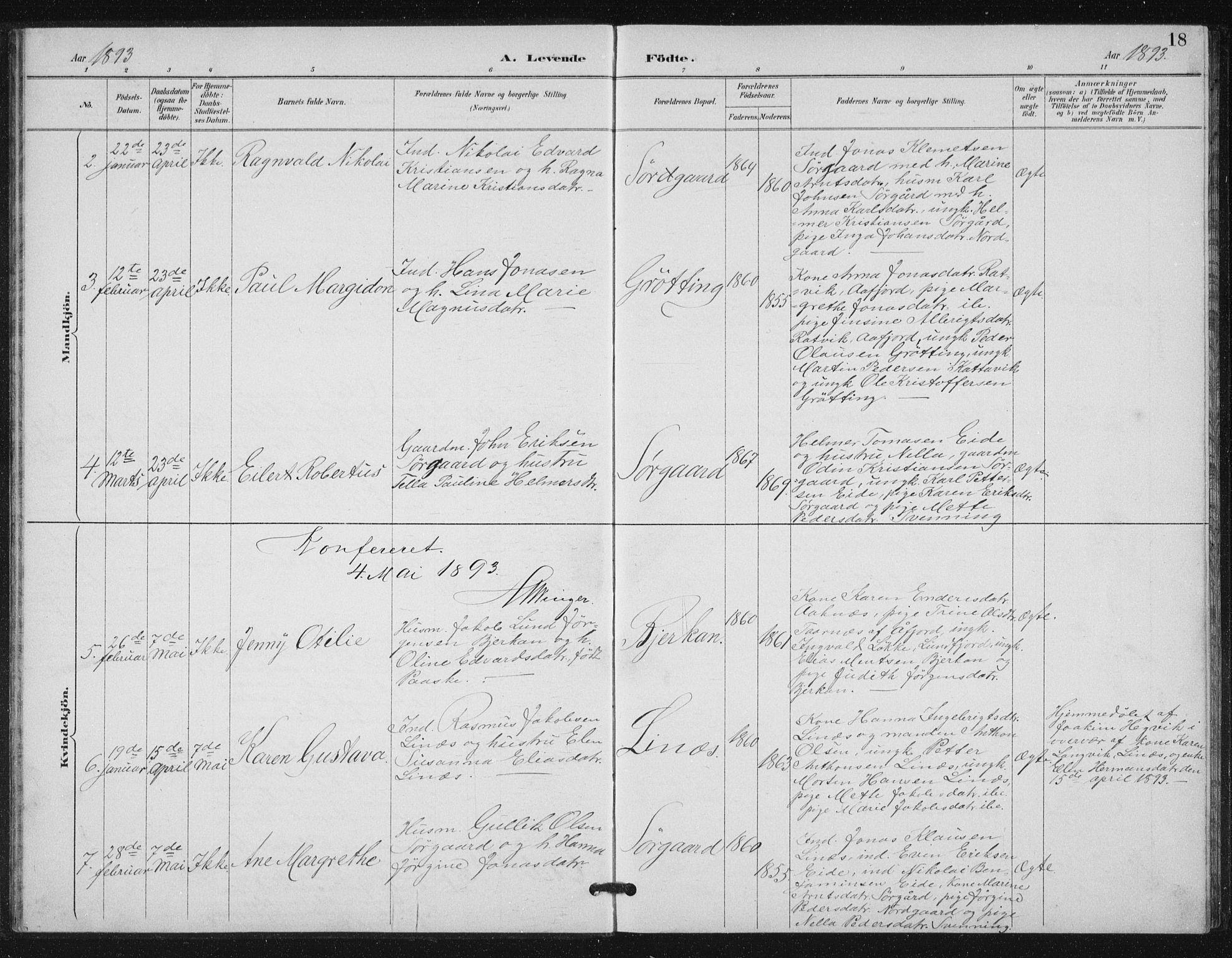 Ministerialprotokoller, klokkerbøker og fødselsregistre - Sør-Trøndelag, AV/SAT-A-1456/656/L0698: Parish register (copy) no. 656C04, 1890-1904, p. 18