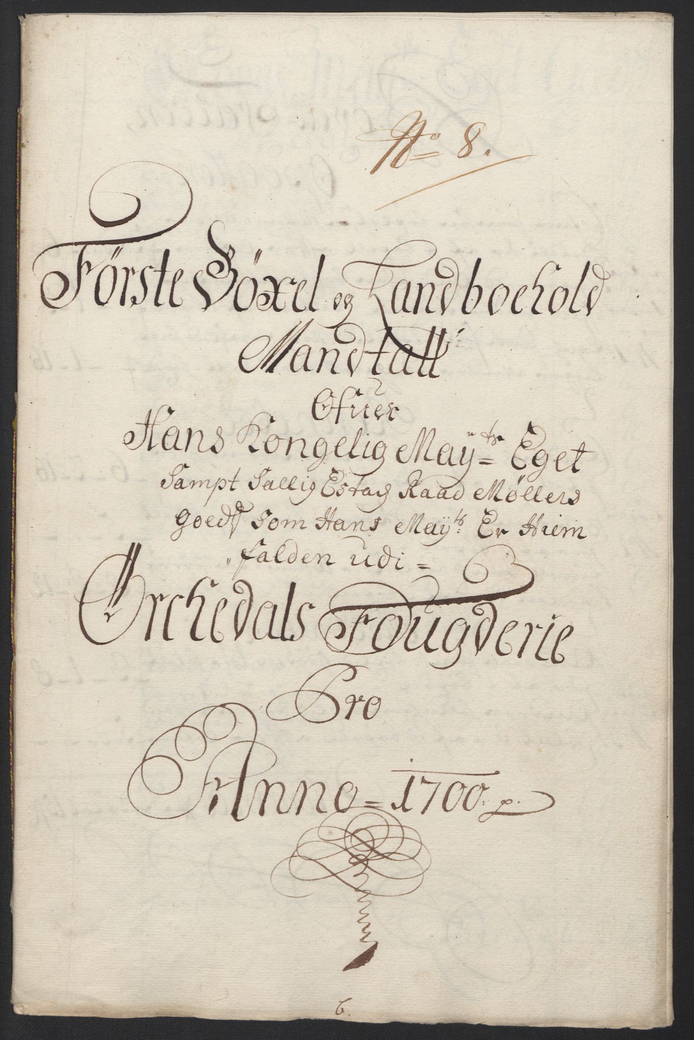 Rentekammeret inntil 1814, Reviderte regnskaper, Fogderegnskap, AV/RA-EA-4092/R60/L3950: Fogderegnskap Orkdal og Gauldal, 1700, p. 143