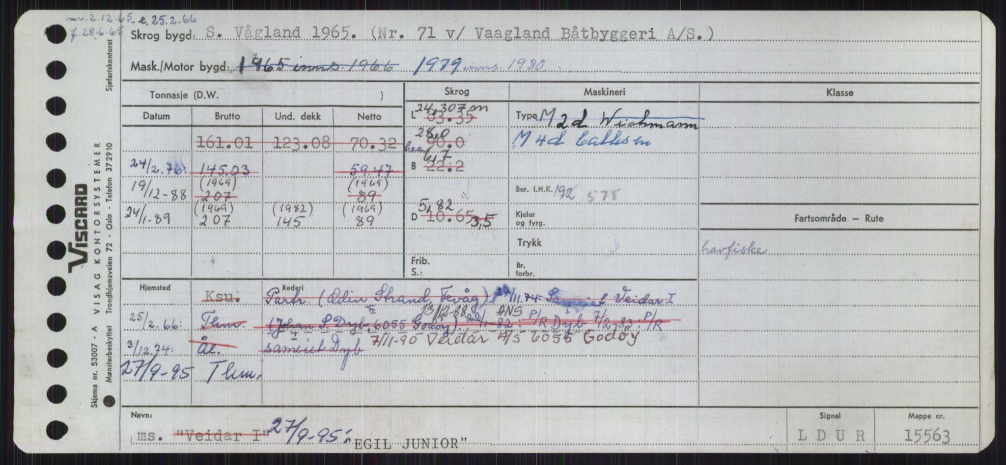 Sjøfartsdirektoratet med forløpere, Skipsmålingen, RA/S-1627/H/Ha/L0001/0002: Fartøy, A-Eig / Fartøy Bjør-Eig, p. 997