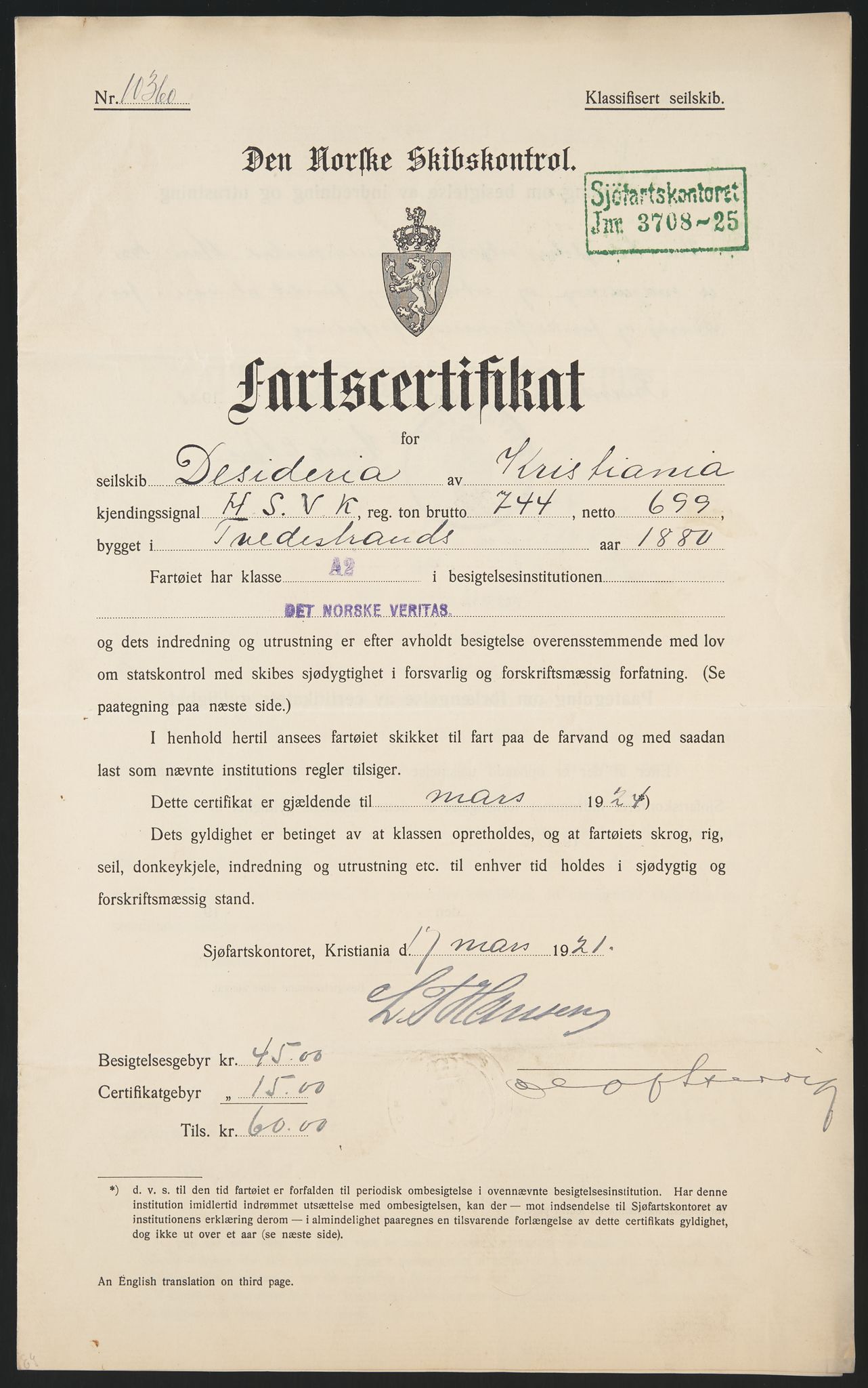 Sjøfartsdirektoratet med forløpere, skipsmapper slettede skip, AV/RA-S-4998/F/Fa/L0239: --, 1851-1931, p. 30