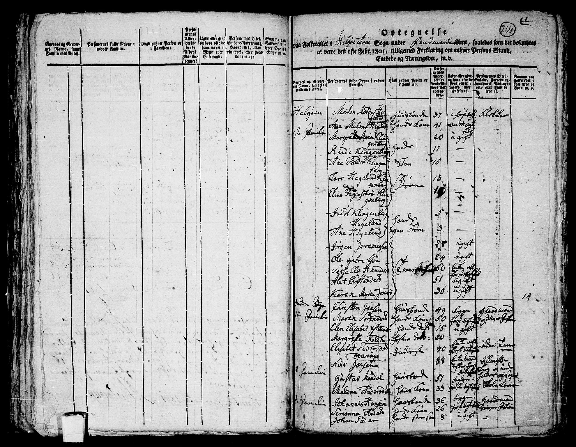 RA, 1801 census for 1936P Karlsøy, 1801, p. 263b-264a
