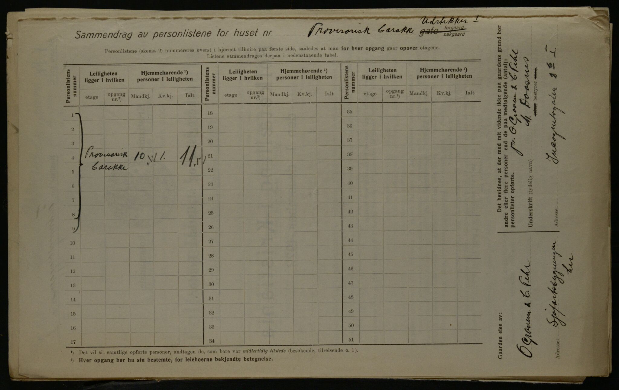 OBA, Municipal Census 1923 for Kristiania, 1923, p. 27260