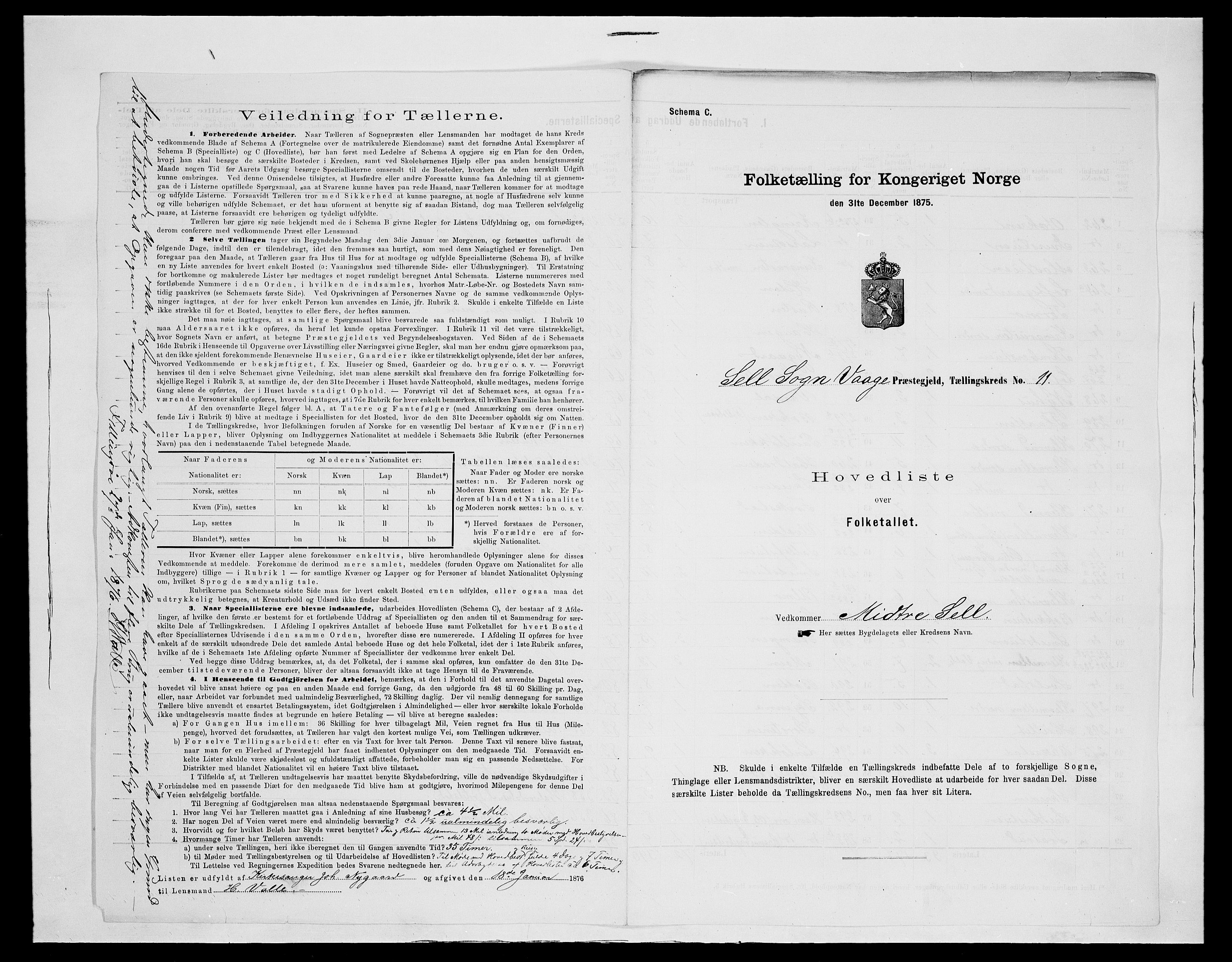 SAH, 1875 census for 0515P Vågå, 1875, p. 63