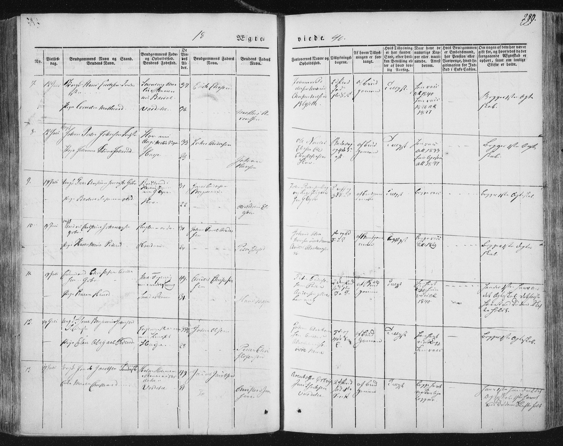 Ministerialprotokoller, klokkerbøker og fødselsregistre - Nordland, AV/SAT-A-1459/838/L0549: Parish register (official) no. 838A07, 1840-1854, p. 290