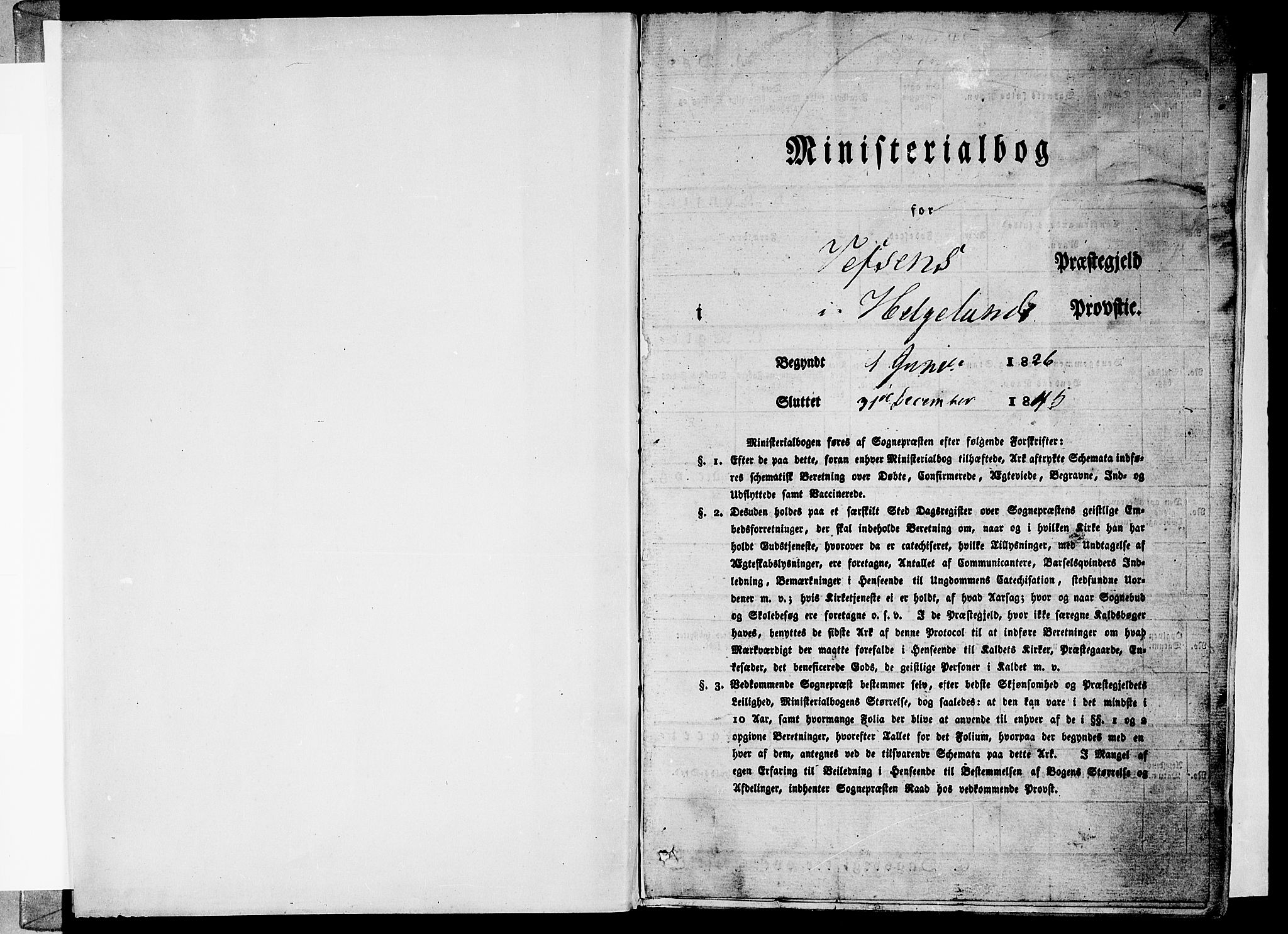 Ministerialprotokoller, klokkerbøker og fødselsregistre - Nordland, SAT/A-1459/820/L0289: Parish register (official) no. 820A10, 1826-1845