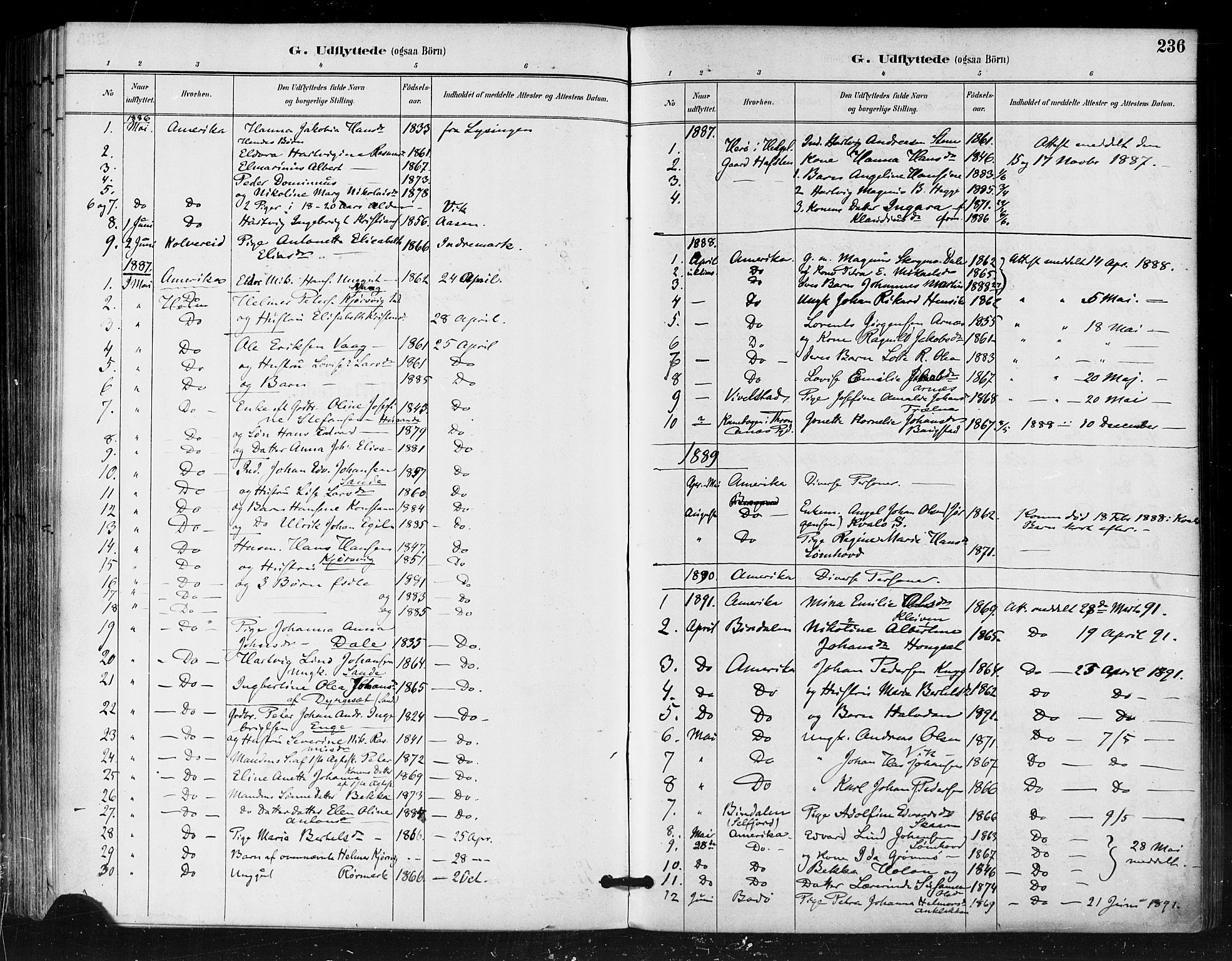Ministerialprotokoller, klokkerbøker og fødselsregistre - Nordland, SAT/A-1459/812/L0178: Parish register (official) no. 812A07, 1886-1900, p. 236