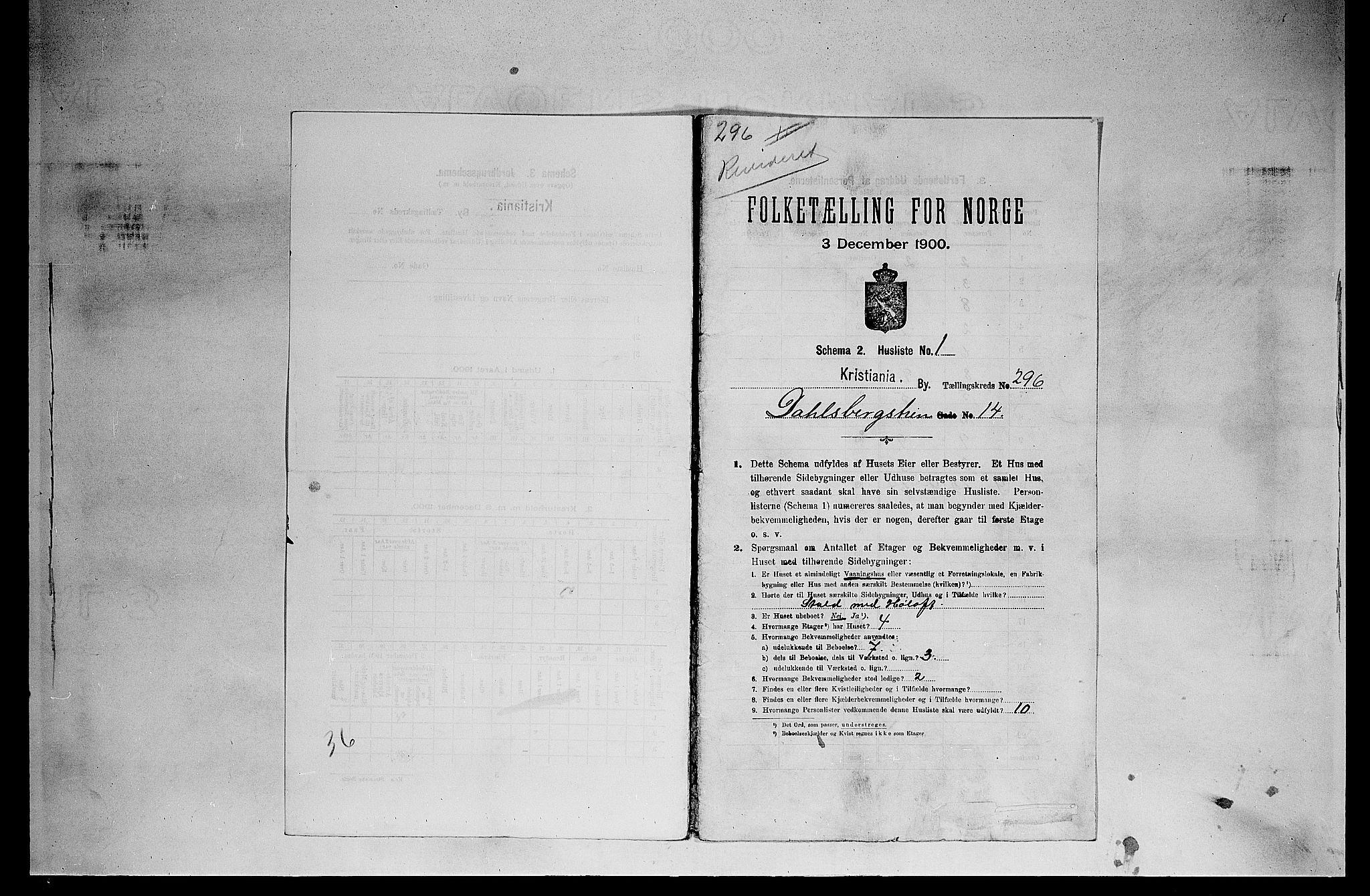 SAO, 1900 census for Kristiania, 1900, p. 14662